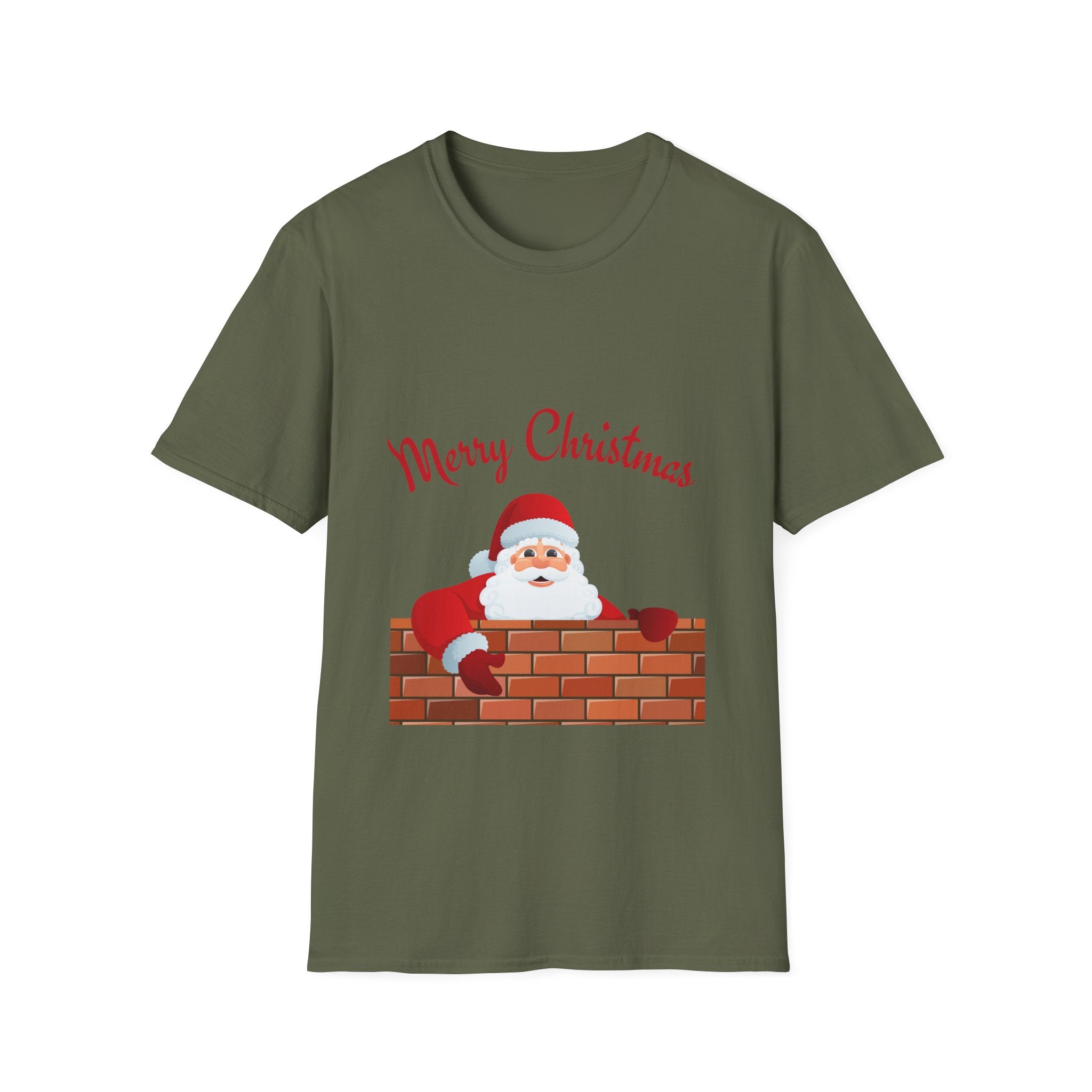 Merry Christmas Santa T-Shirt, Holiday Tee, Unisex Christmas Top, Festive Shirt, Gift for Him/Her, Family Reunion Apparel