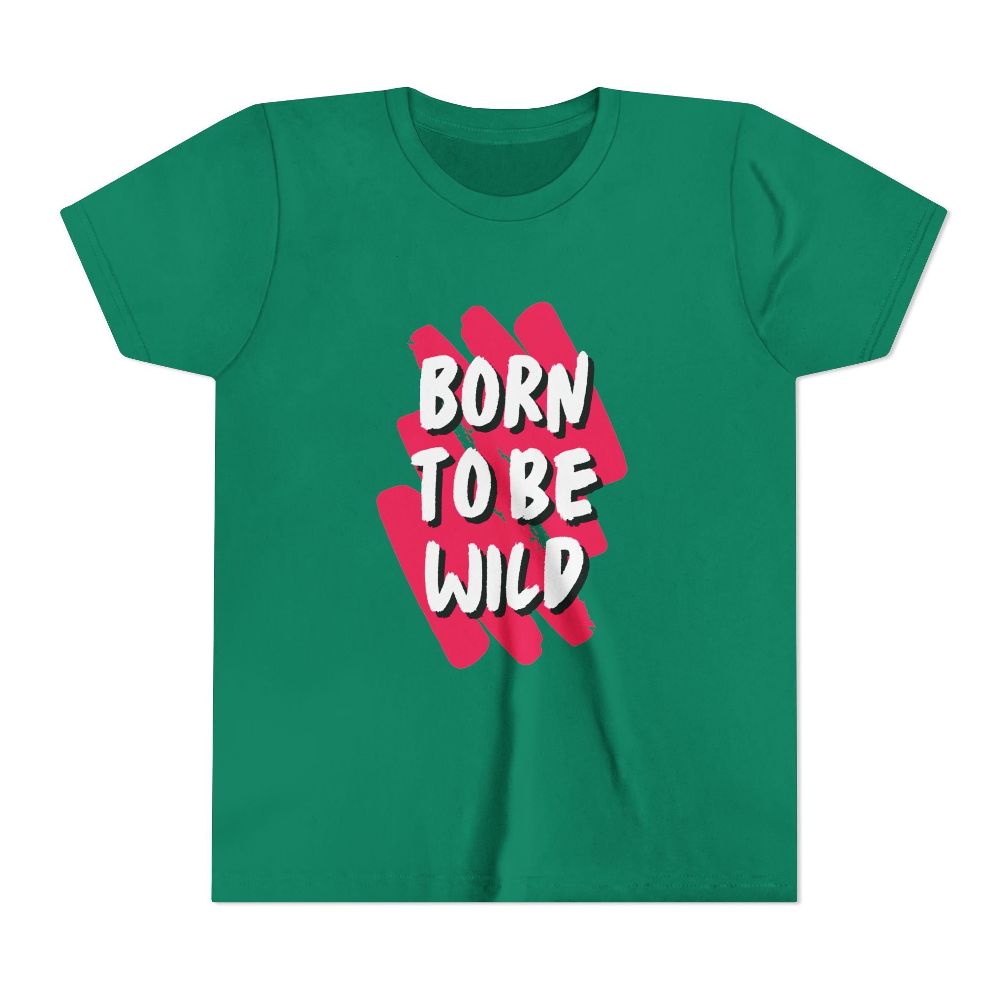Youth Short Sleeve Tee - Born to Be Wild, Adventure Tee, Kids Casual Shirt, Summer Vibes, Birthday Gift, Fun Playwear