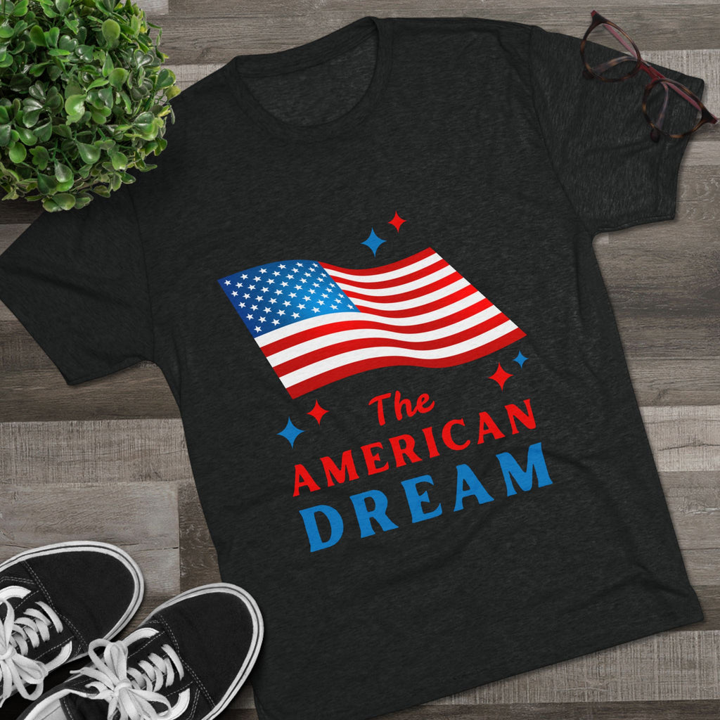 American Dream Unisex Crew Tee, Patriotic Shirt, Independence Day Tee, Casual Summer Top, Gift for Proud Americans
