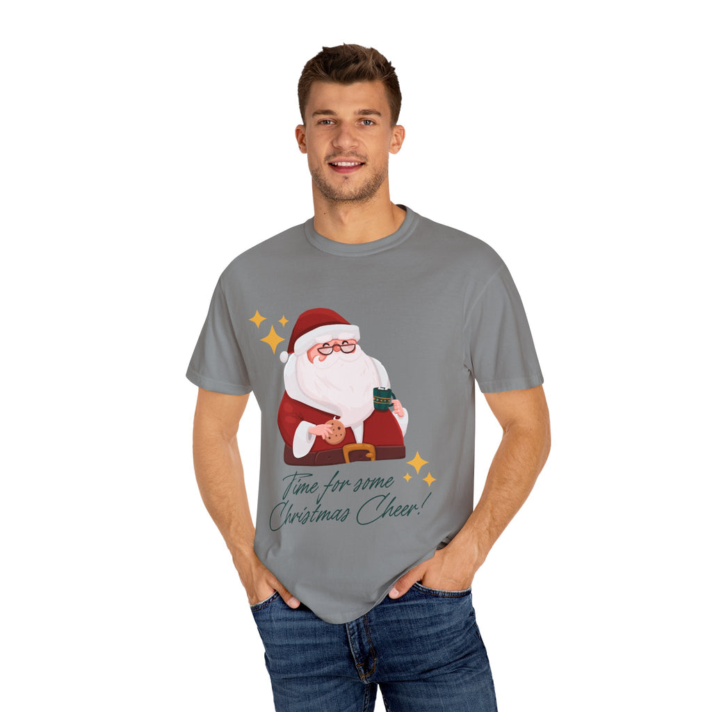 Festive Christmas T-Shirt, Holiday Apparel, Santa Graphic Tee, Unisex Christmas Gift, Seasonal Outfit, Cheerful Holiday Wear