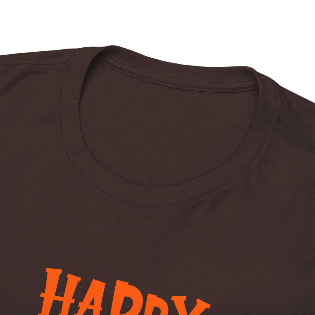 Happy Halloween Ghost Tee, Unisex Cotton T-Shirt, Halloween Apparel, Fall Fashion, Cute Halloween Gift, Ghost Tee