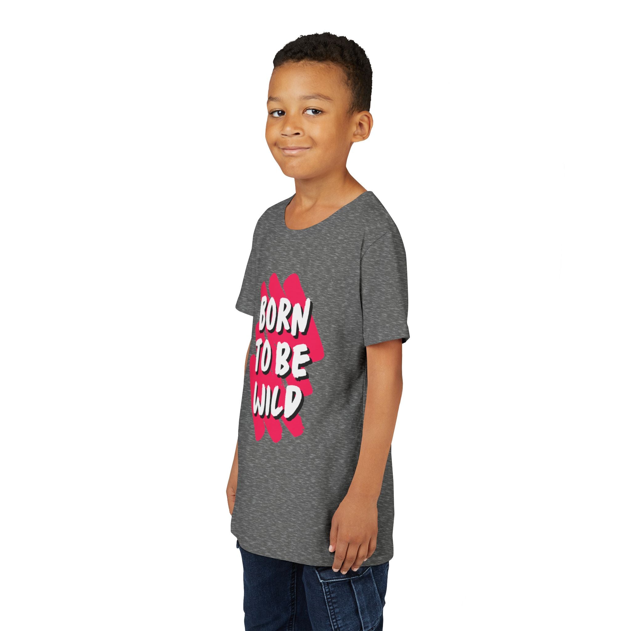 Youth Short Sleeve Tee - Born to Be Wild, Adventure Tee, Kids Casual Shirt, Summer Vibes, Birthday Gift, Fun Playwear