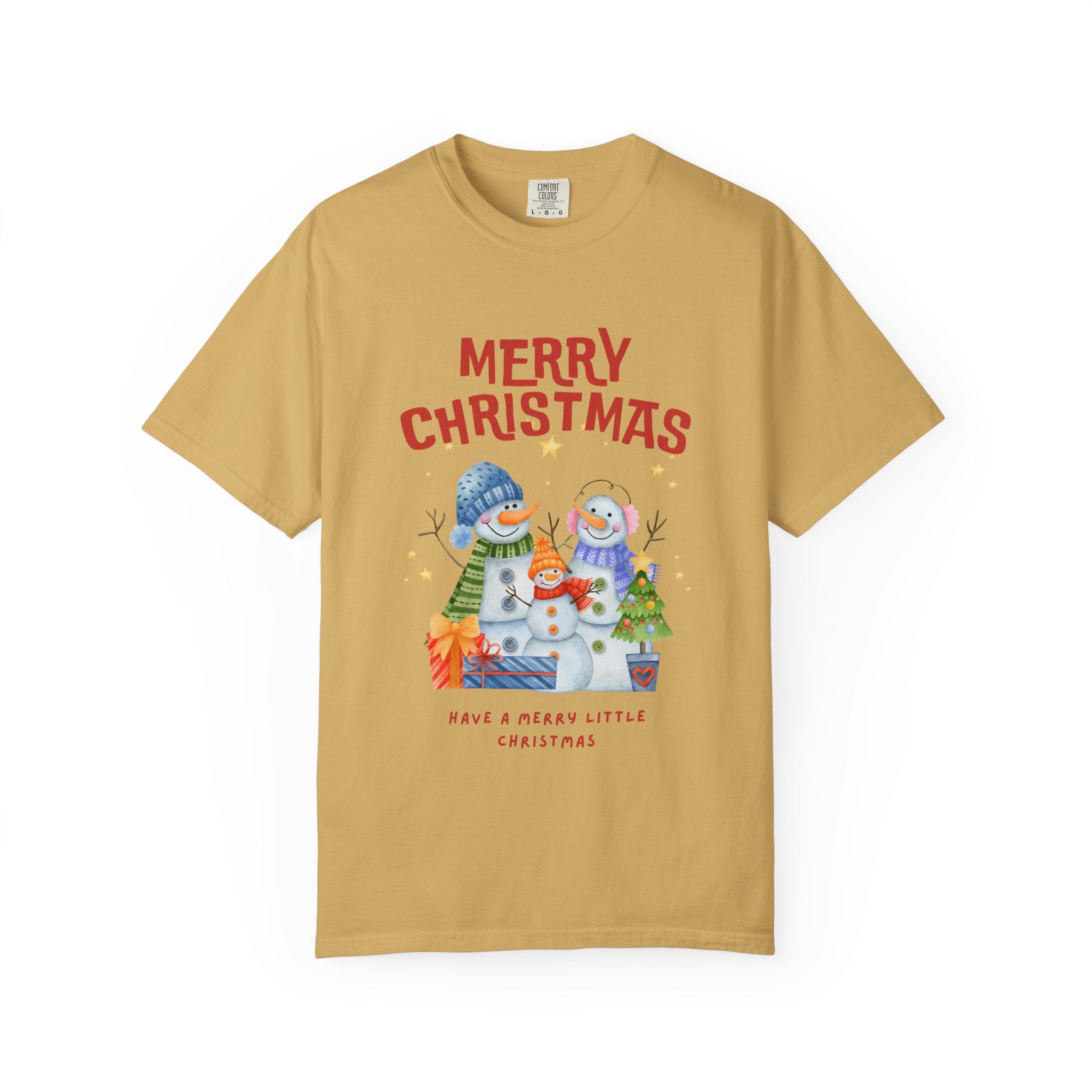 Merry Christmas Unisex Garment-Dyed T-shirt, Cozy Holiday Tee, Festive Winter Apparel, Christmas Gift, Seasonal Fashion