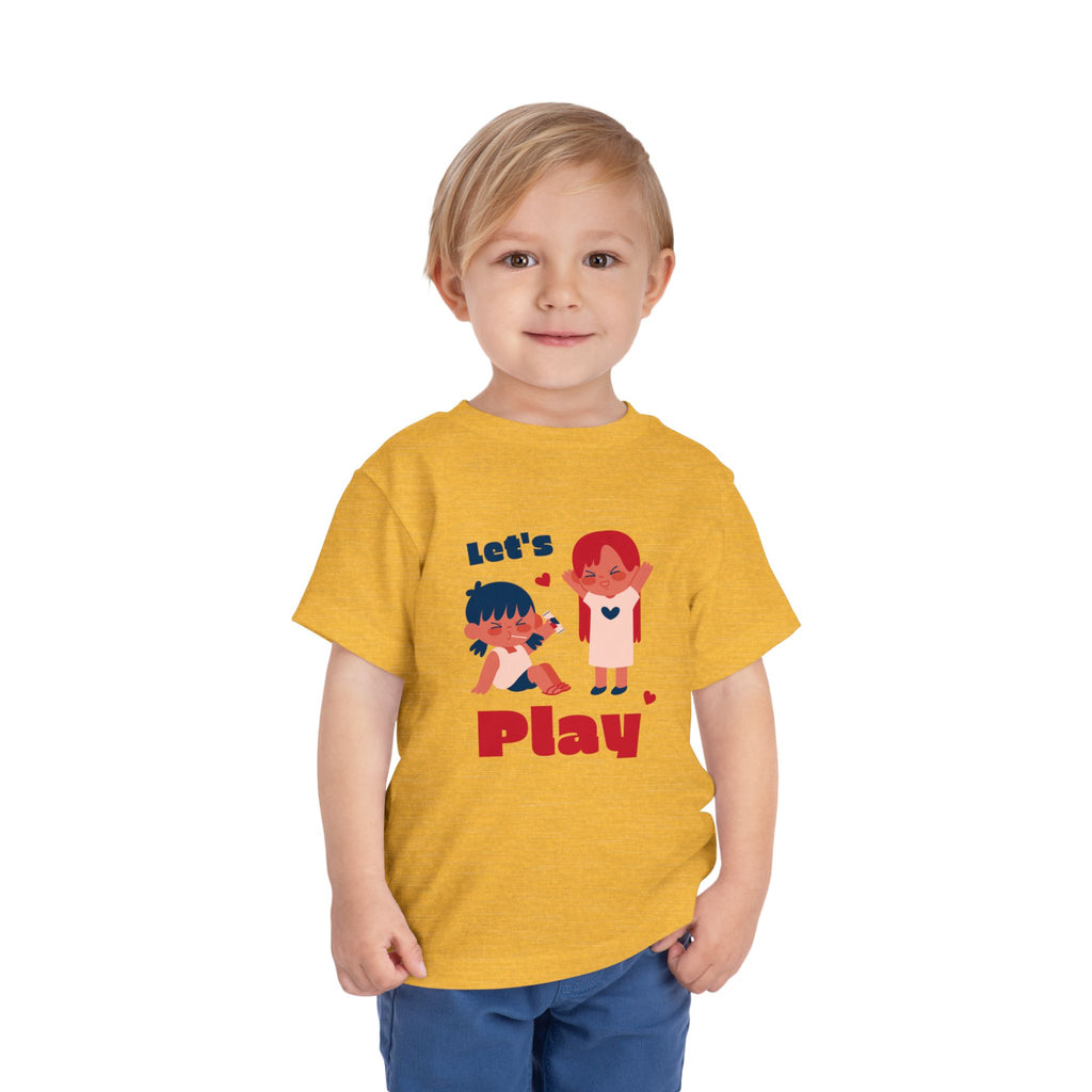 Playful Toddler Tee, Let's Play Shirt, Kids Short Sleeve Top, Fun Toddler Clothing, Adorable Kids Tee