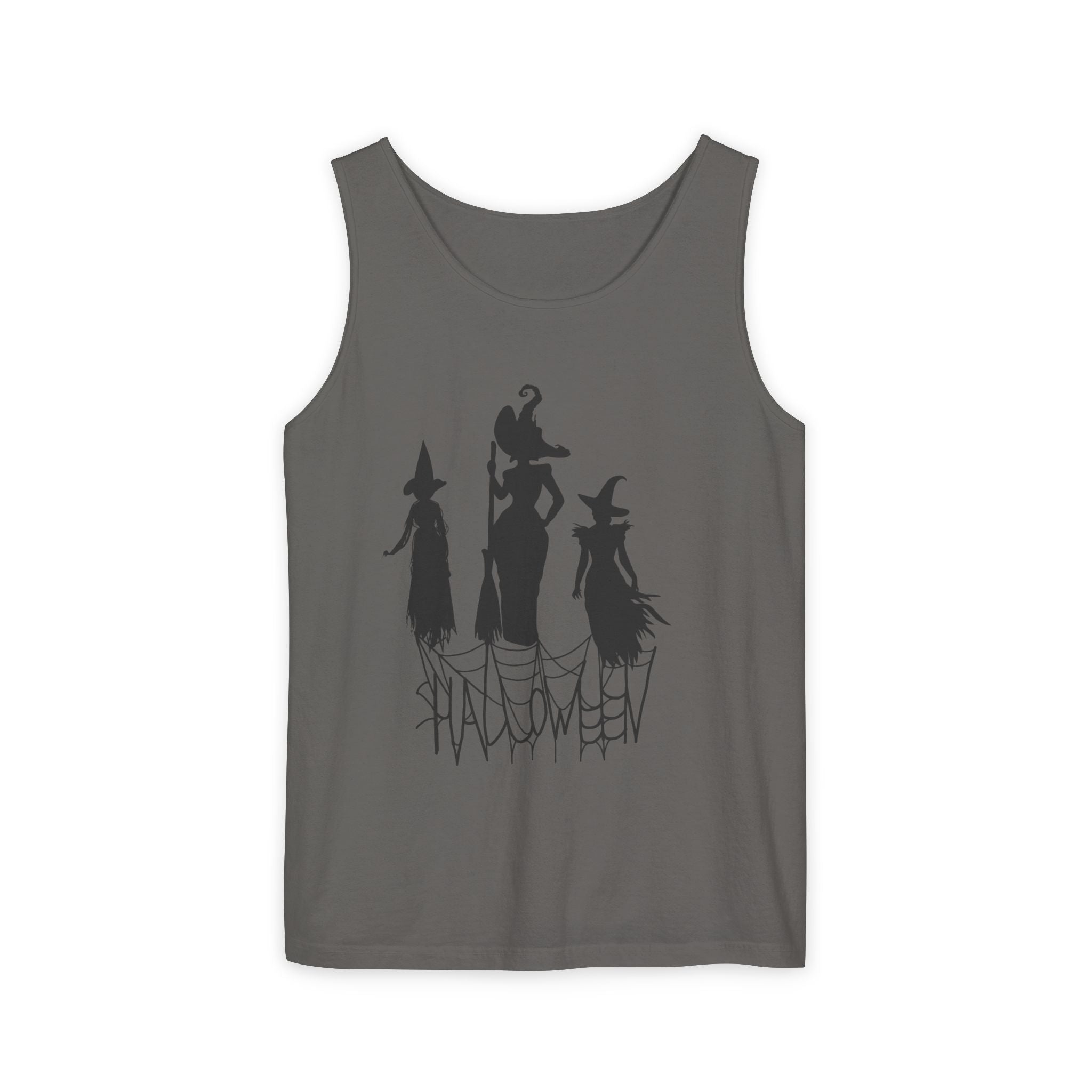 Halloween Witches Tank Top, Spooky Summer Shirt, Unisex Beach Wear, Fall Festival Apparel, Halloween Party Top