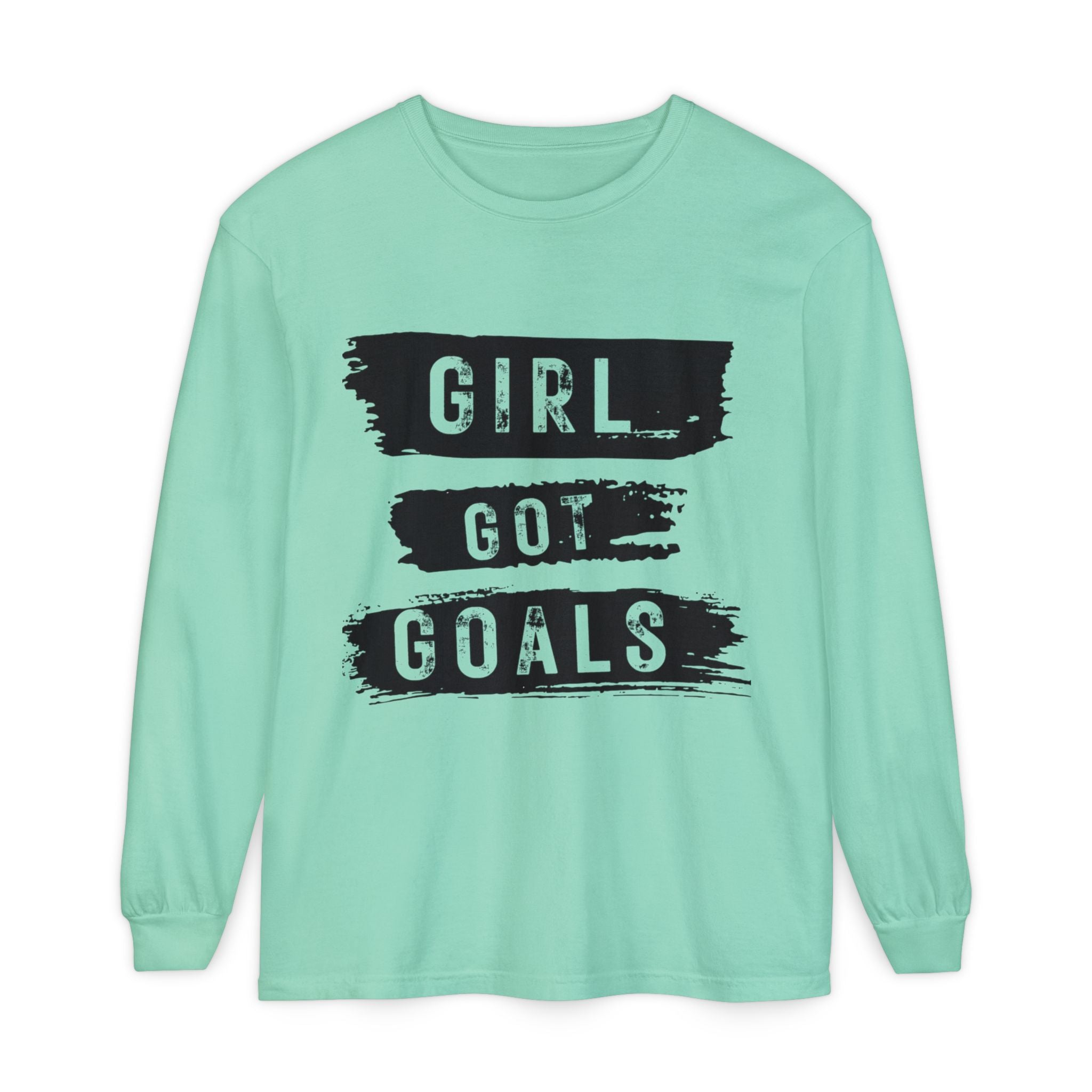 Girl Got Goals Long Sleeve T-Shirt | Motivational Apparel, Unisex Tees, Inspirational Gift, Casual Wear, Trendy Clothing