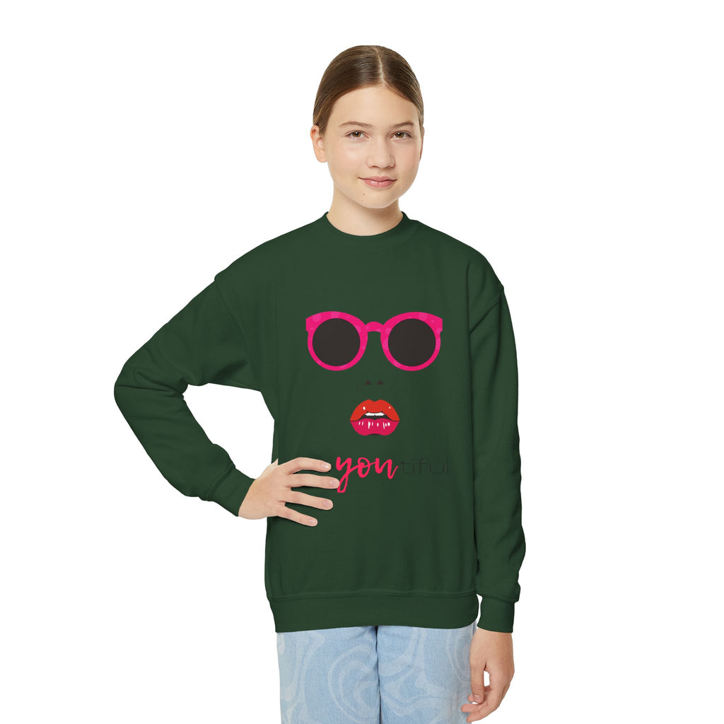 Be You Crewneck Sweatshirt | Youth Pullover | Trendy Sweatshirt for Girls | Unique Gift | Fashion Statement | Everyday Wear