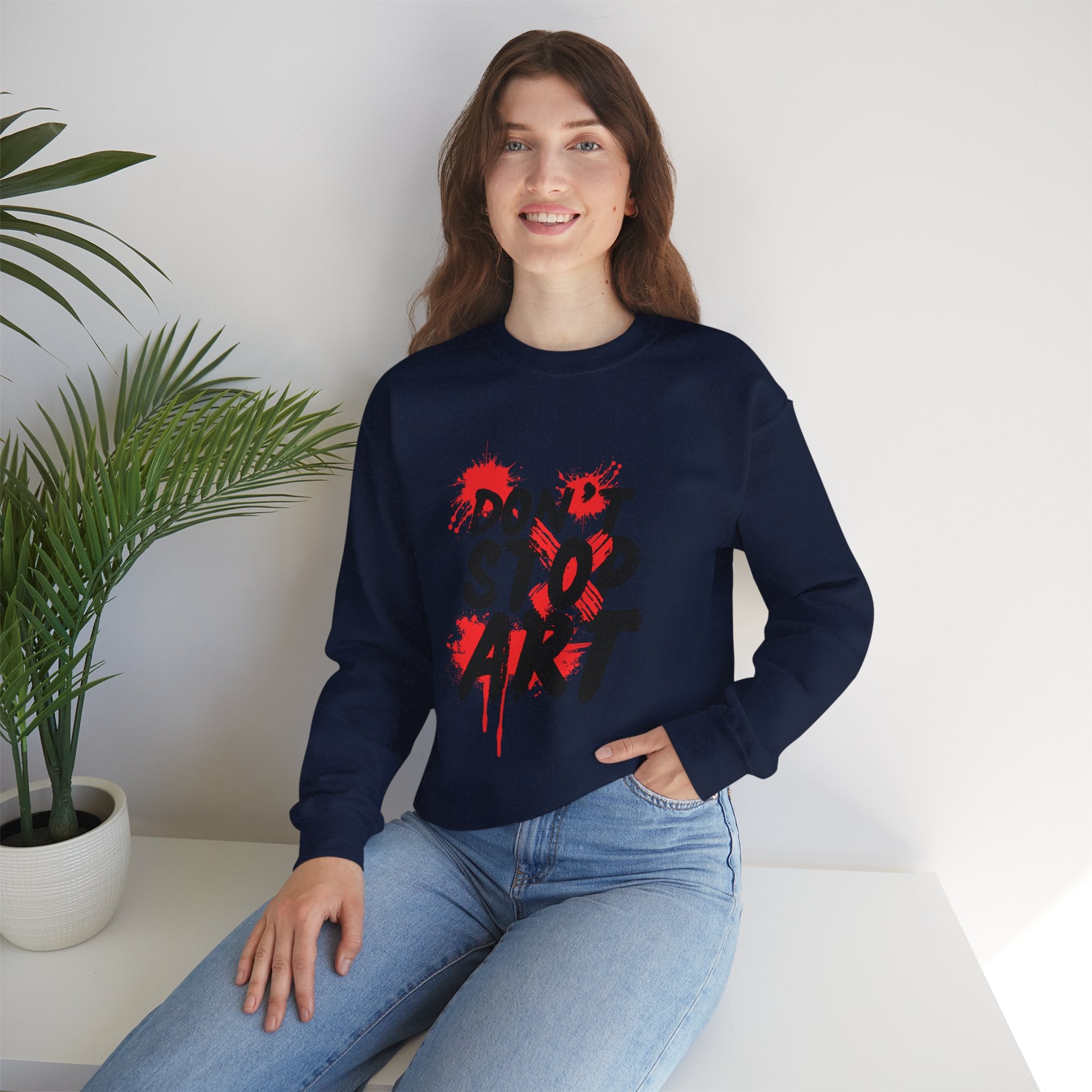 Artistic Crewneck Sweatshirt | Cozy Gift for Artists, Creative Apparel, Unique Statement Piece, Casual Wear, Everyday Comfort