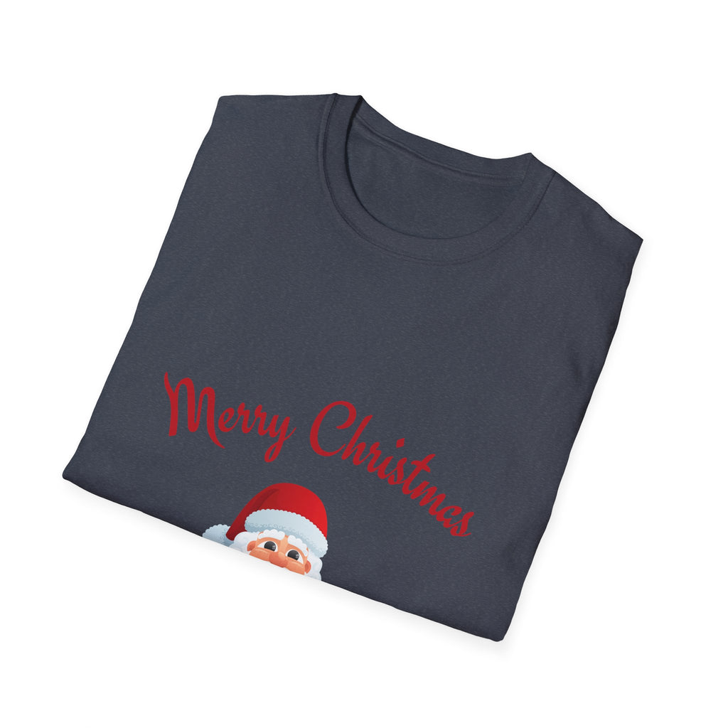 Merry Christmas Santa T-Shirt, Holiday Tee, Unisex Christmas Top, Festive Shirt, Gift for Him/Her, Family Reunion Apparel
