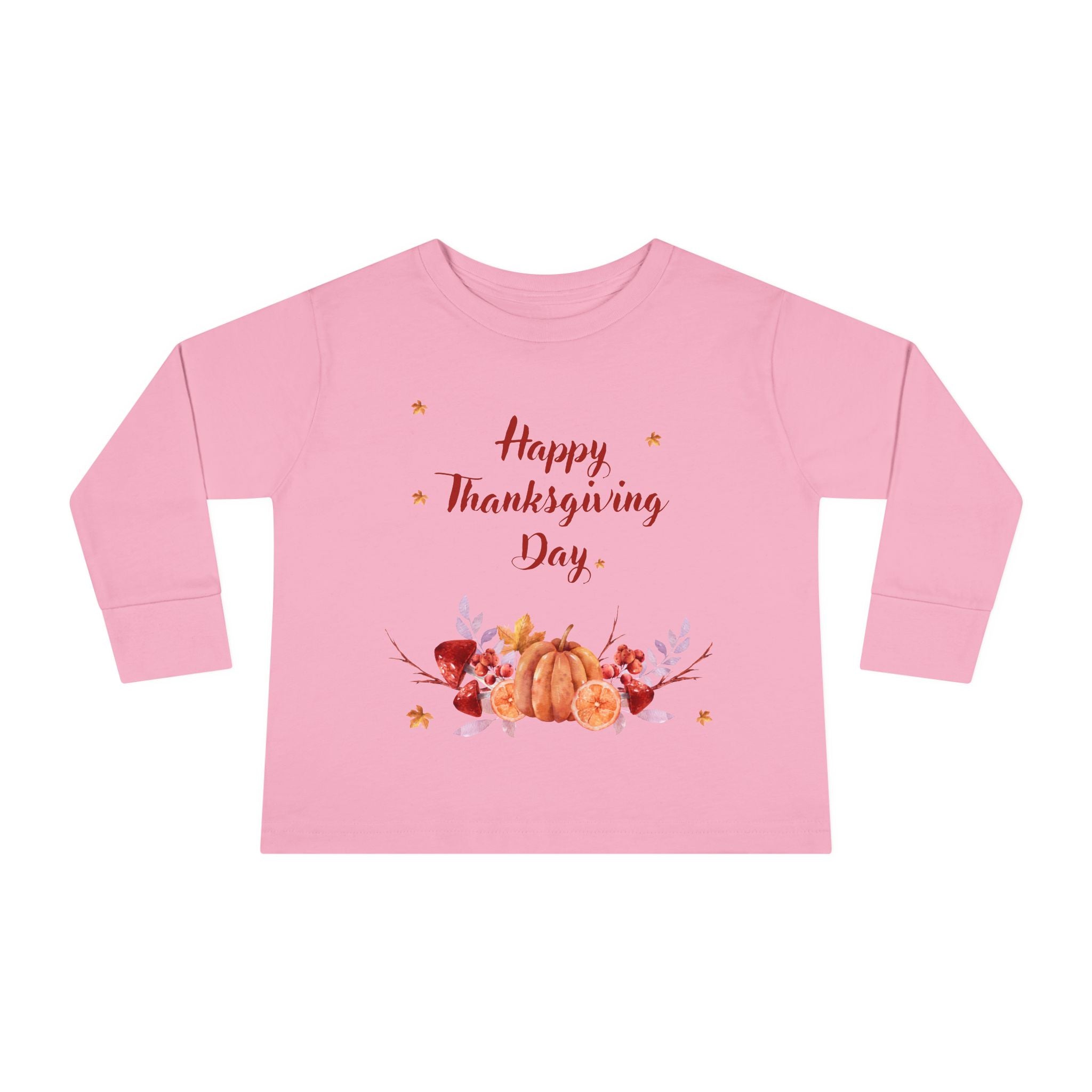 Thanksgiving Toddler Long Sleeve Tee, Kids Holiday Shirt, Autumn Baby Clothes, Family Gathering Outfit, Pumpkin Graphic Tee