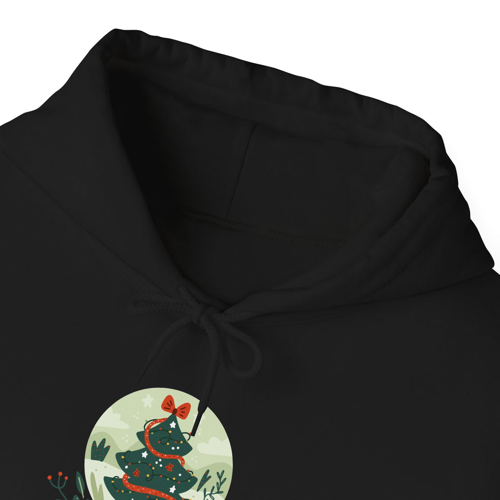 Cozy Holiday Hoodie with Snow Globe Design | Festive Gift, Winter Apparel, Christmas Sweatshirt, Unisex Hoodie, Seasonal Outfit