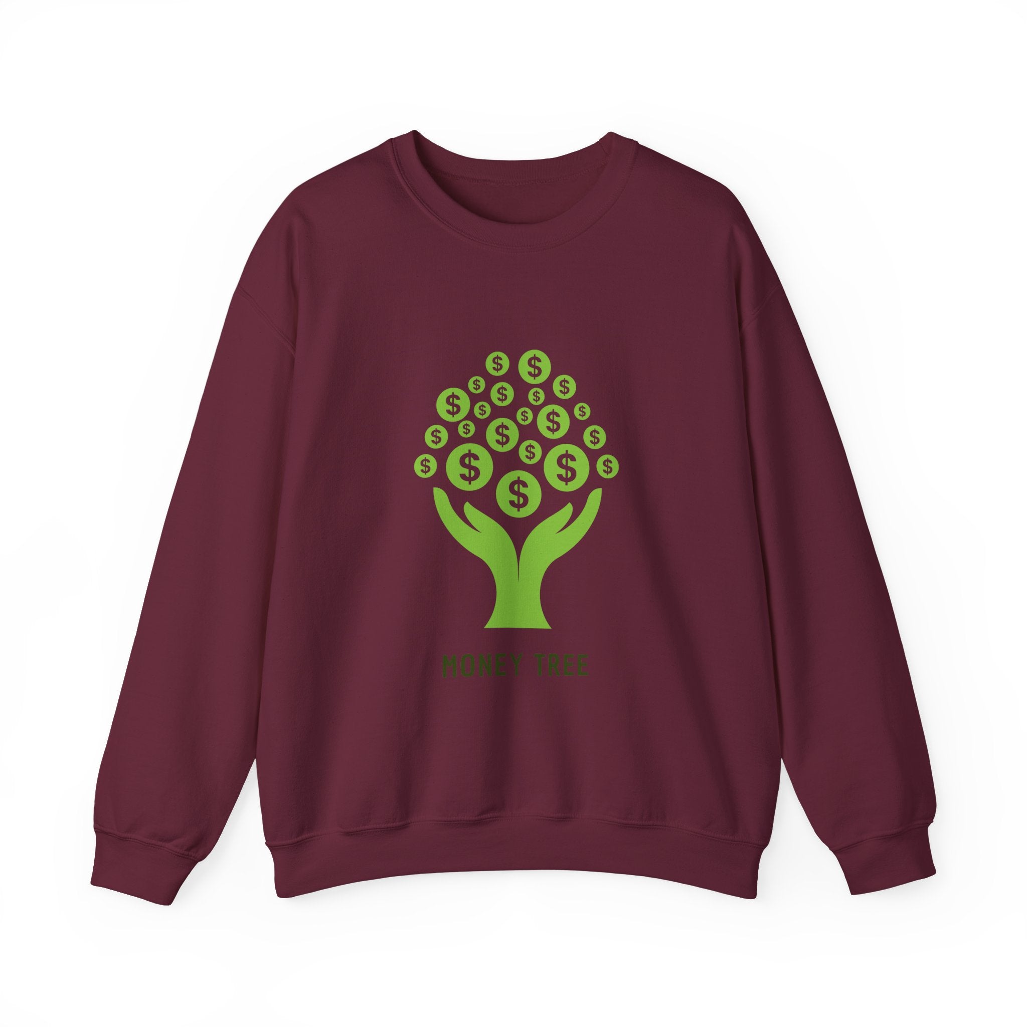 Money Tree Sweatshirt, Cozy Crewneck, Unisex Gift, Eco-Friendly Fashion, Perfect for Casual Wear, Gift for Him/Her