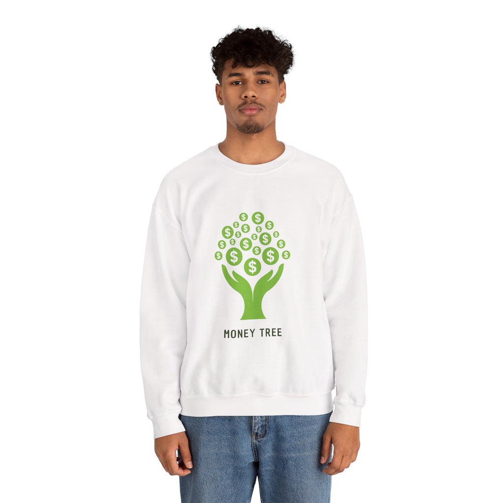 Money Tree Sweatshirt, Cozy Crewneck, Unisex Gift, Eco-Friendly Fashion, Perfect for Casual Wear, Gift for Him/Her