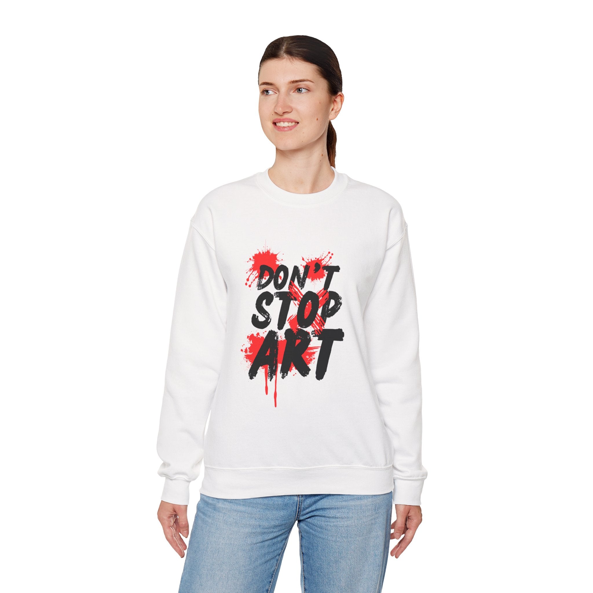 Artistic Crewneck Sweatshirt | Cozy Gift for Artists, Creative Apparel, Unique Statement Piece, Casual Wear, Everyday Comfort
