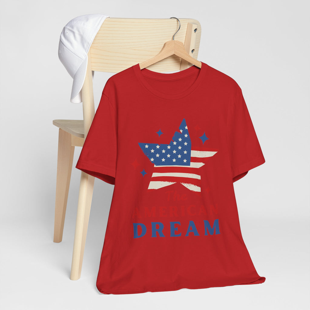 Patriotic T-Shirt, Independence Day Tee, American Dream Shirt, 4th of July Outfit, Stars and Stripes Tee Shirt