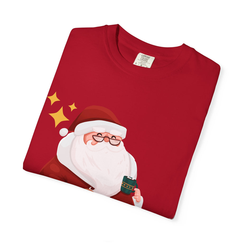 Festive Christmas T-Shirt, Holiday Apparel, Santa Graphic Tee, Unisex Christmas Gift, Seasonal Outfit, Cheerful Holiday Wear