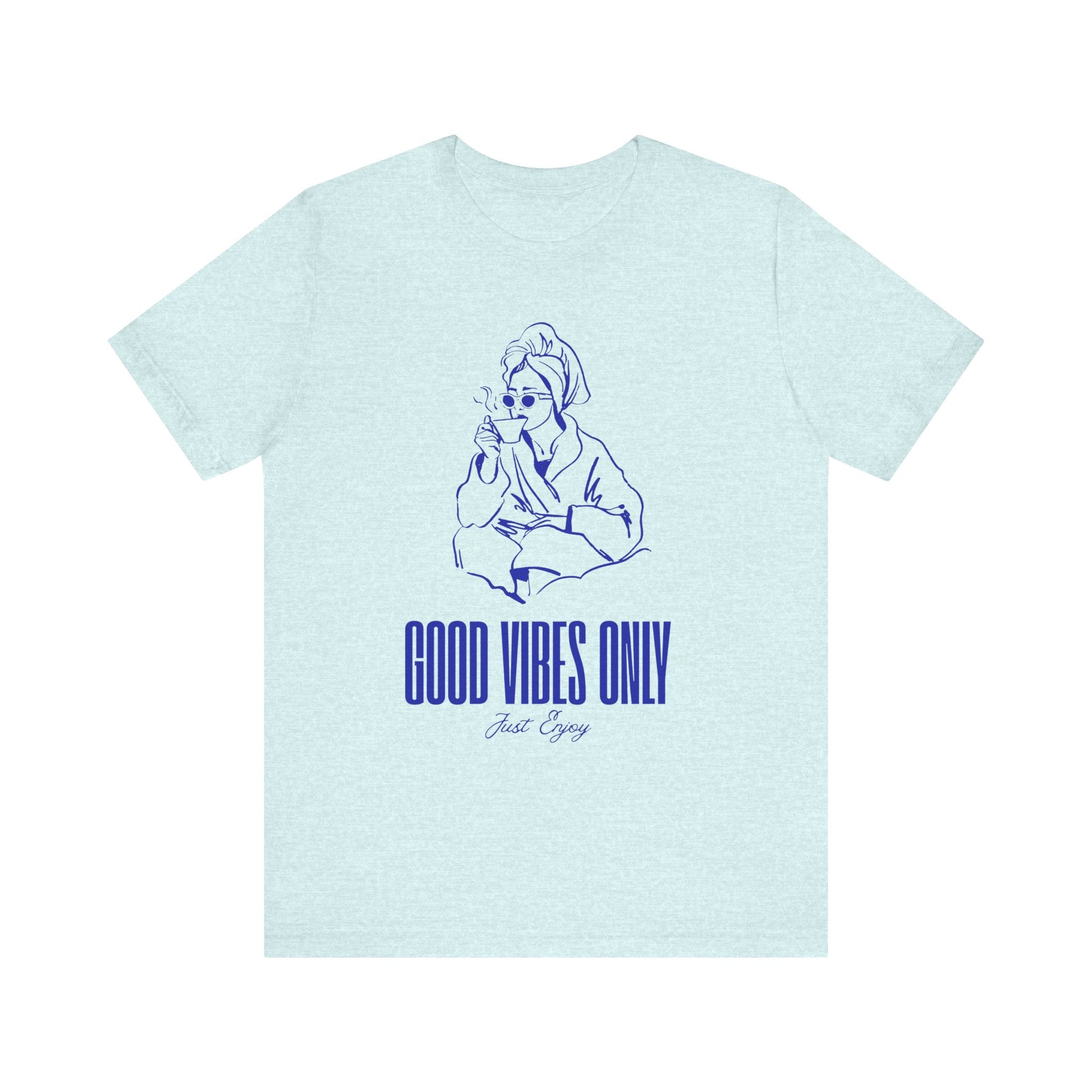 Good Vibes Only Unisex Jersey Tee - Relaxed Fit, Casual Outing, Gift for Friend, Positive Energy Shirt, Summer Wear