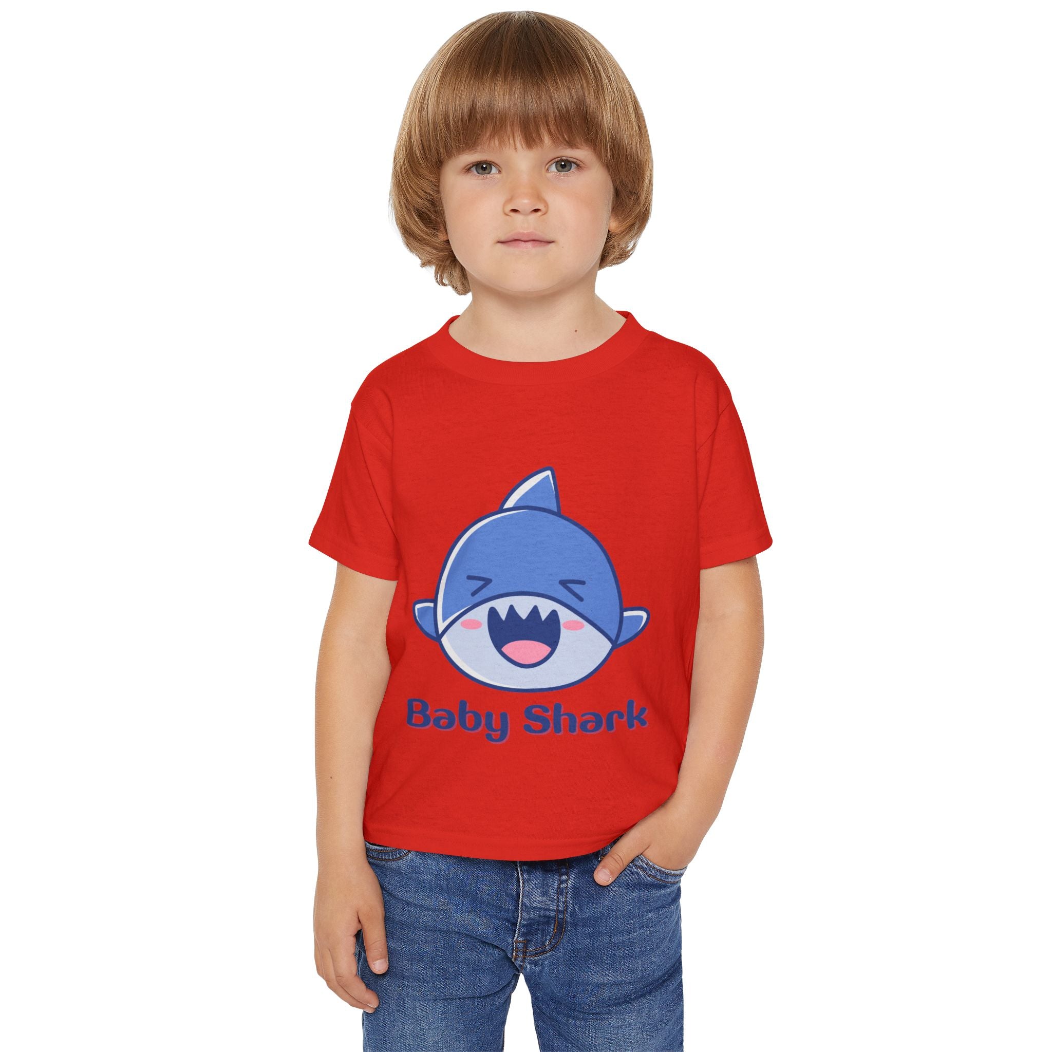 Baby Shark Toddler T-shirt, Cute Toddler Tee, Kid's Birthday Gift, Baby Shark Merchandise, Summer Kids Shirt, Ocean-Themed Apparel