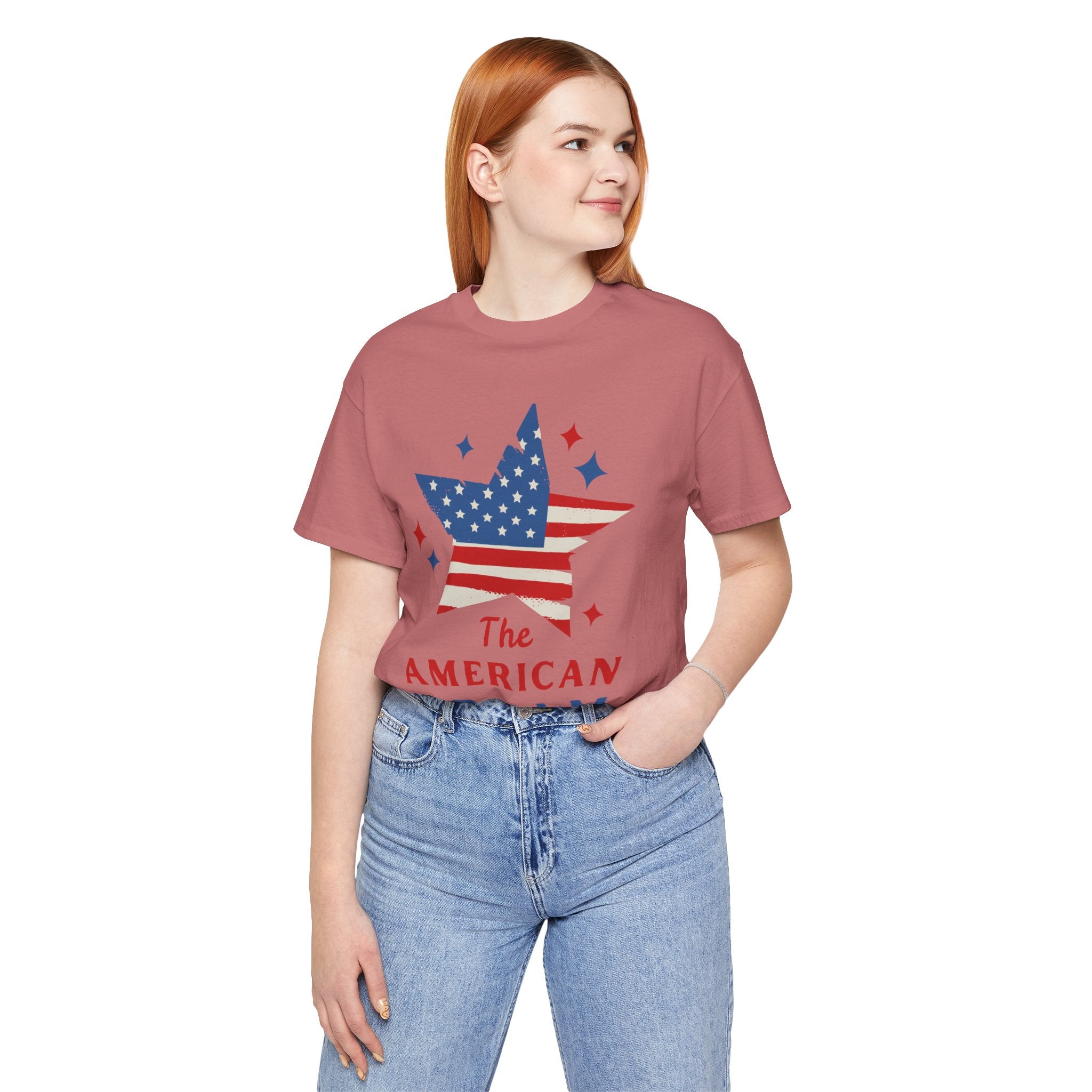 Patriotic T-Shirt, Independence Day Tee, American Dream Shirt, 4th of July Outfit, Stars and Stripes Tee Shirt