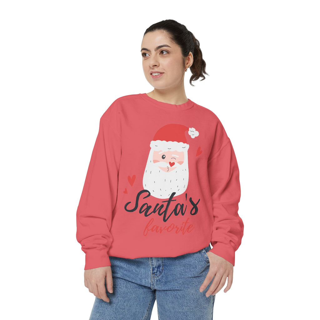 Santa's Favorite Sweatshirt, Holiday Apparel, Gift for Christmas, Unisex Pullover, Festive Sweater, Cozy Sweatshirt