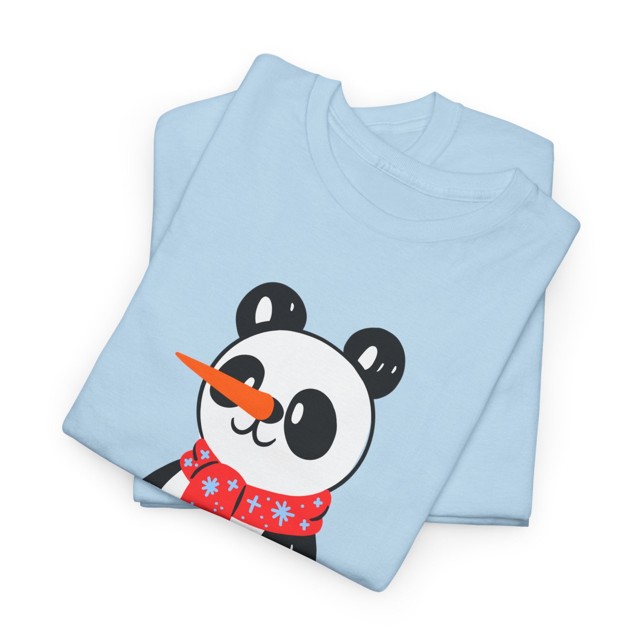 Cute Merry Christmas Panda Tee for Holiday Cheer, Unisex Cotton T-Shirt, Fun Gift for Him & Her, Christmas Apparel, Winter Gathering