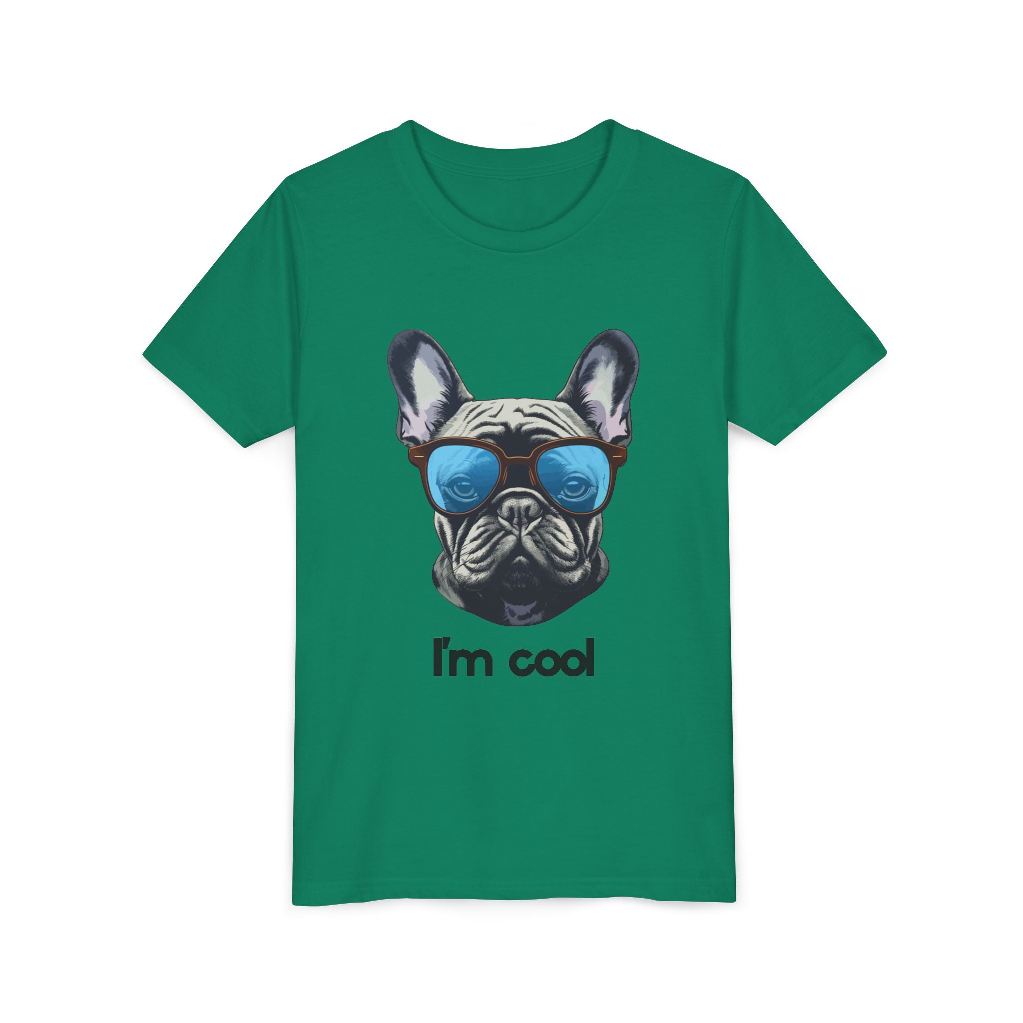 Cool French Bulldog Youth Tee - Fun Gift for Kids, Summer Wear, Pet Lovers, Birthday Present, Casual Style