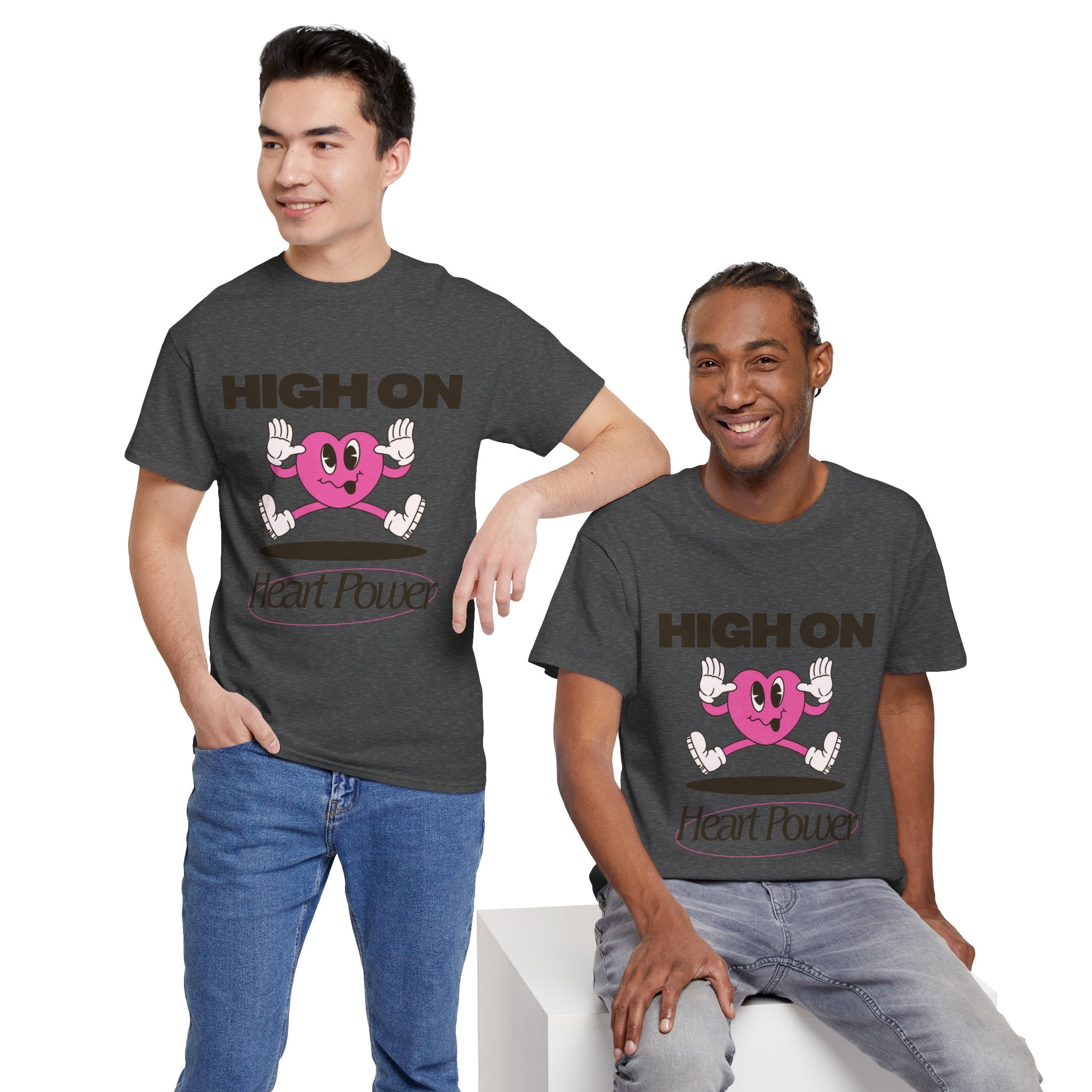 Heart Power Unisex T-Shirt Design | Graphic Tee for Men & Women | Streetwear Aesthetic T-Shirt