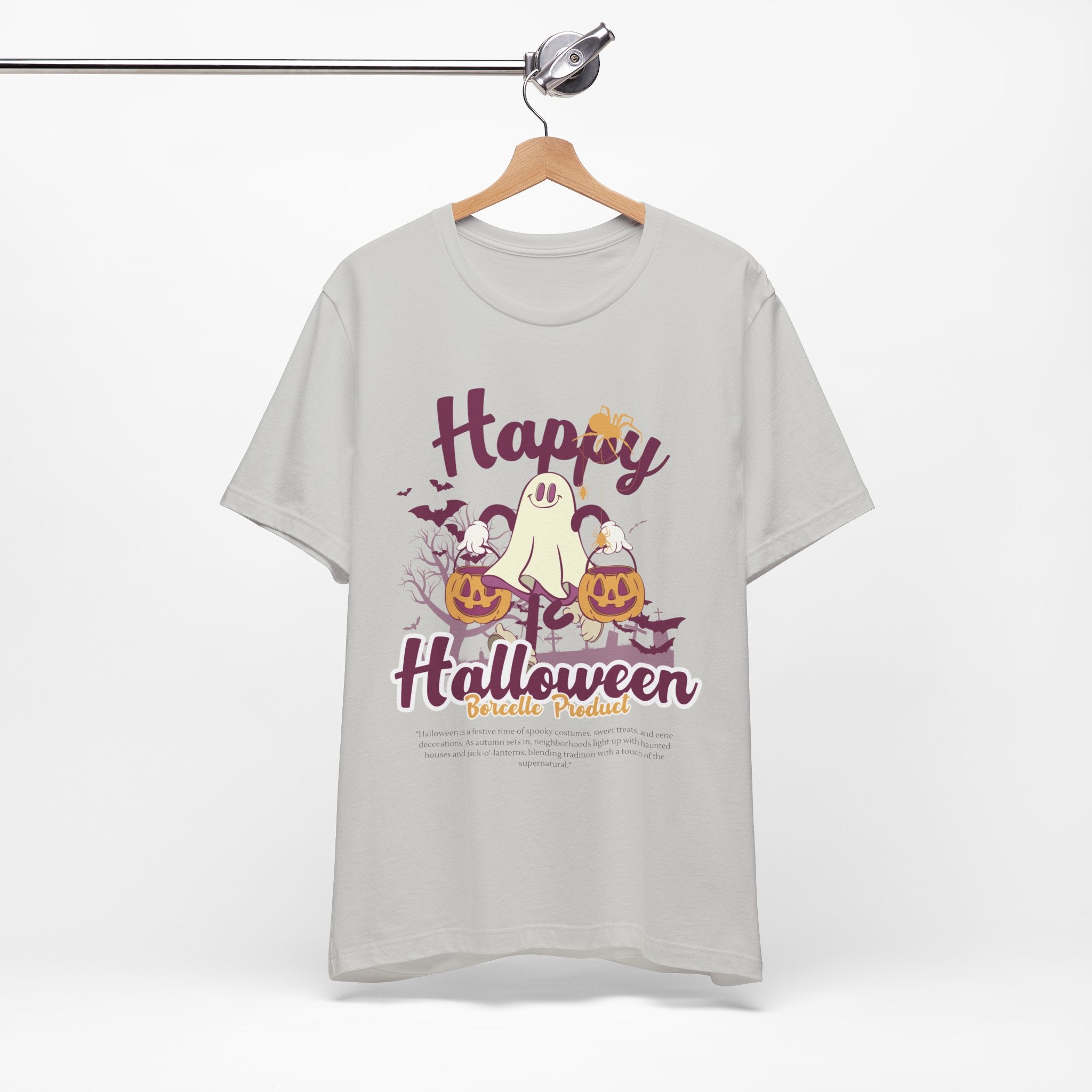 Halloween Unisex T-Shirt, Cute Ghost Tee, Fall Apparel, Kids Halloween Costume, Spooky Season Shirt, Trick or Treat Gift