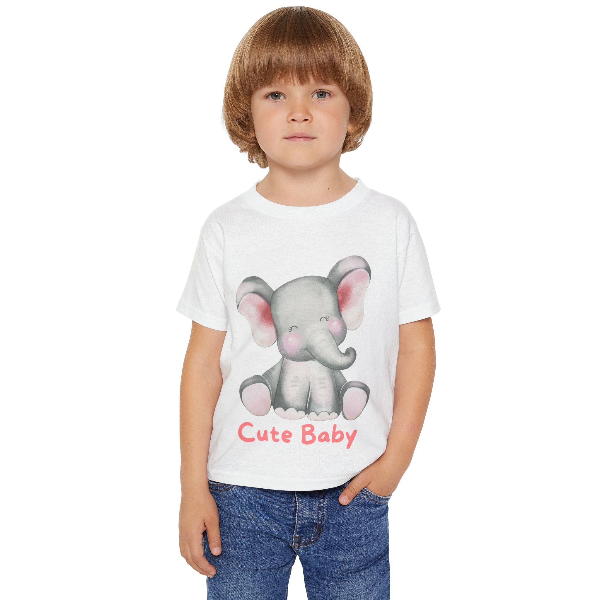 Cute Baby Elephant Toddler T-shirt, Preschool, Baby Shower Gift, Toddler Apparel, Kids Birthday, Cute Animal Clothing