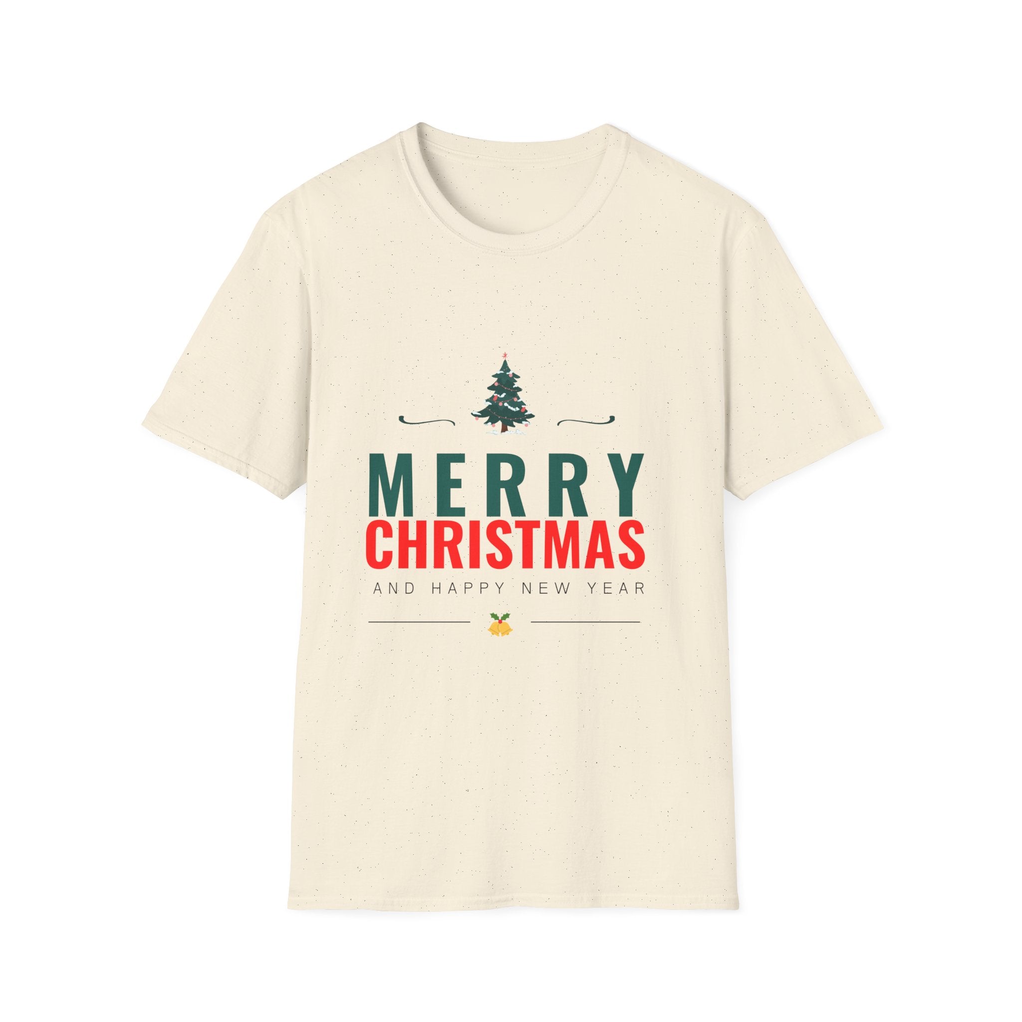 Merry Christmas Unisex Softstyle T-Shirt, Holiday T-Shirt, Christmas Apparel, Festive Tee, New Year Shirt, Gift for Him/Her