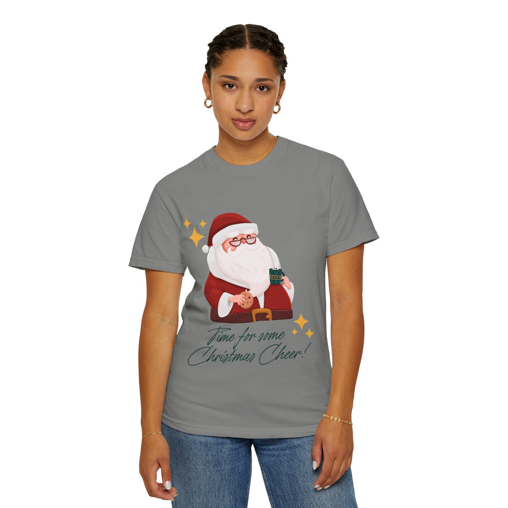 Festive Christmas T-Shirt, Holiday Apparel, Santa Graphic Tee, Unisex Christmas Gift, Seasonal Outfit, Cheerful Holiday Wear