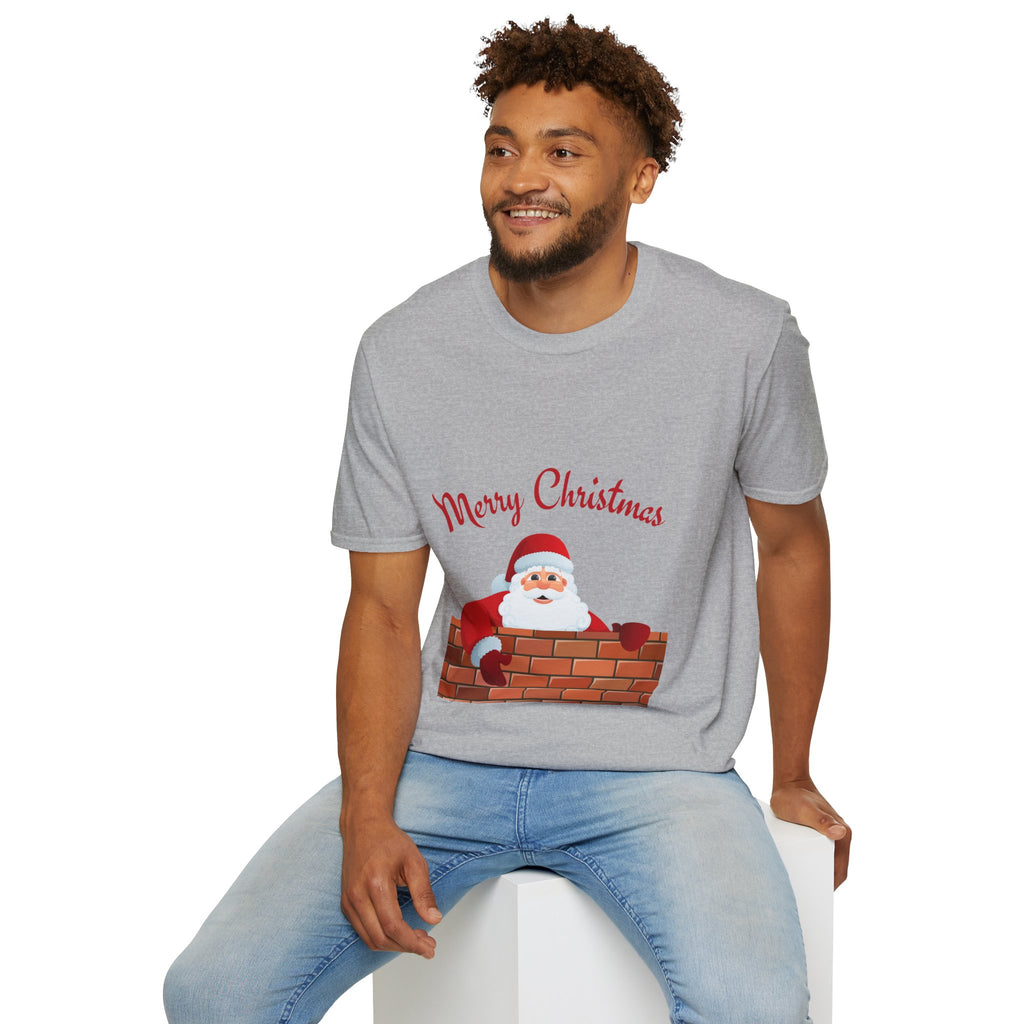 Merry Christmas Santa T-Shirt, Holiday Tee, Unisex Christmas Top, Festive Shirt, Gift for Him/Her, Family Reunion Apparel