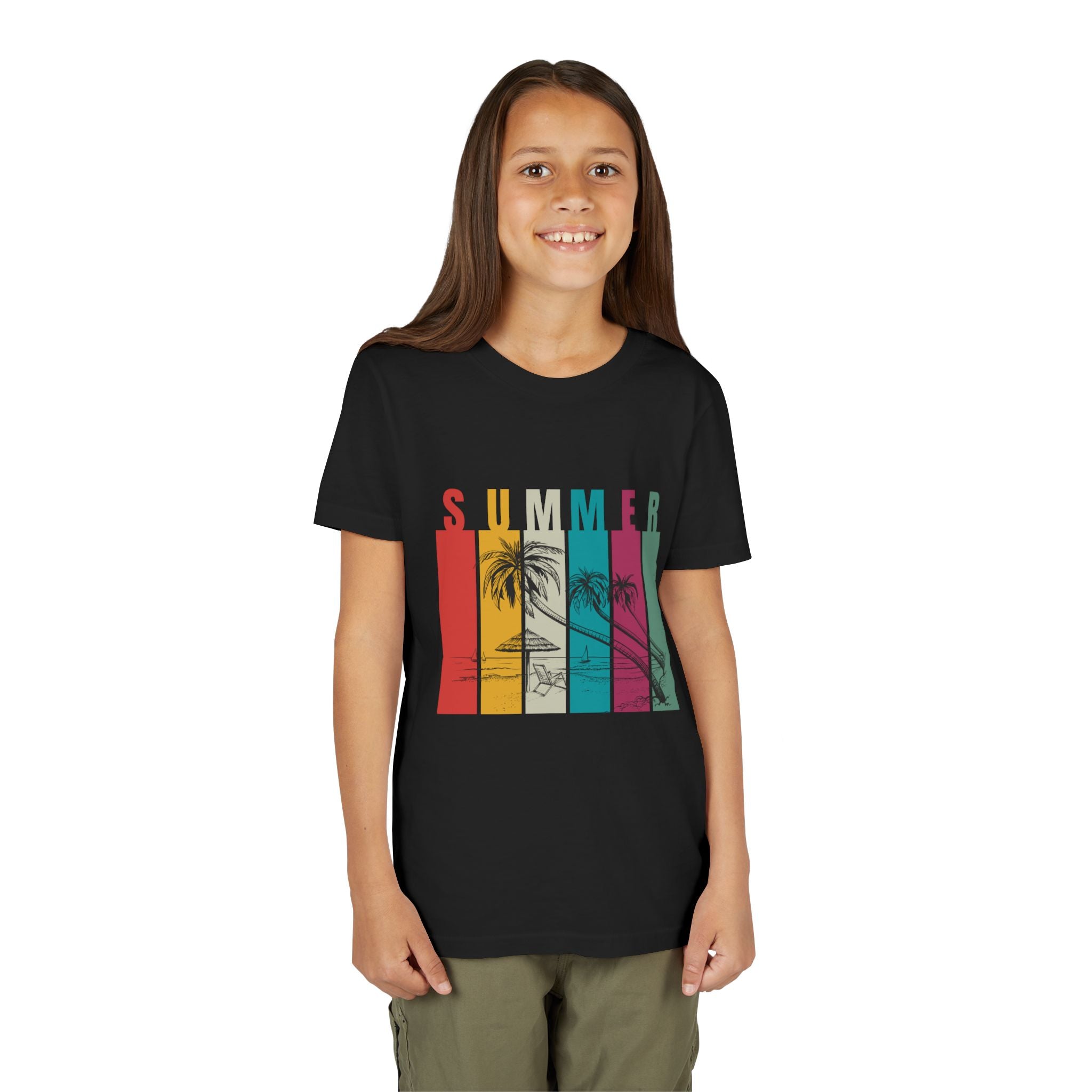 Summer Vibes Youth Tee | Cool Summer Shirt, Beachwear, Kids Summer Fashion, Vacation T-Shirt, Gift for Youngsters