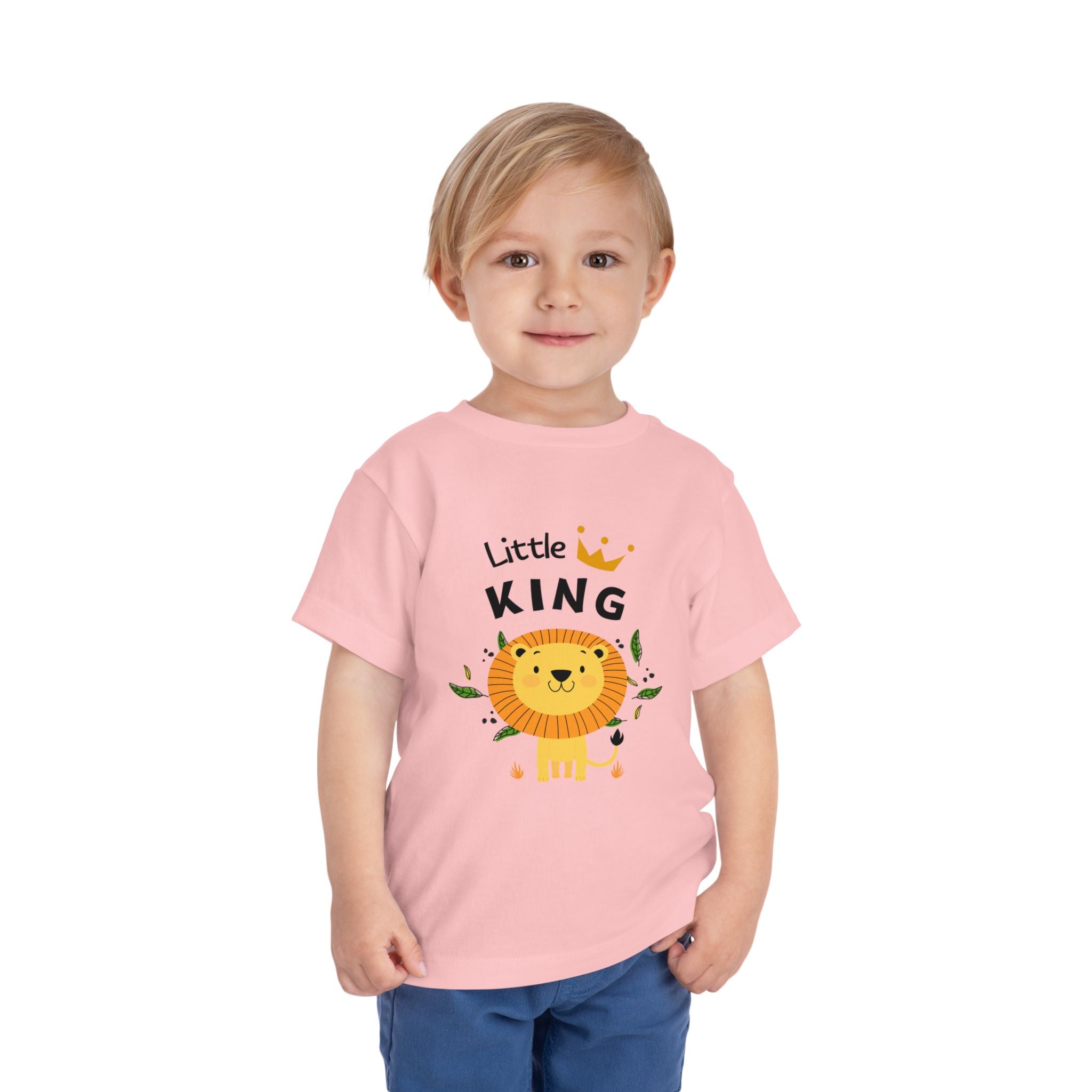 Little King Toddler Tee, Cute Kids T-Shirt, Birthday Gift for Toddler, Playful Toddler Outfit, Lion Graphic Tee, Fun Kids Apparel