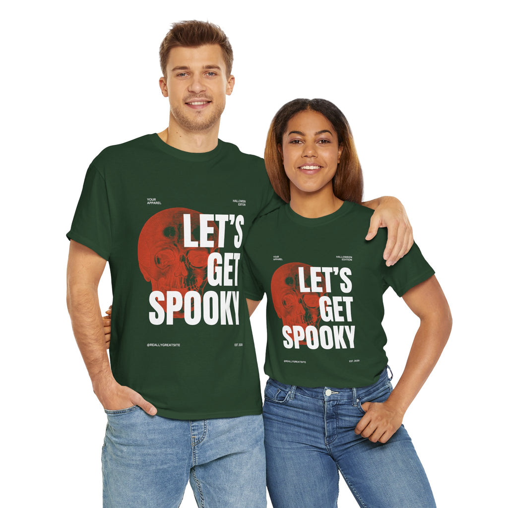 Unisex Halloween Tee, Let's Get Spooky Shirt, Fall Fashion, Party Wear, Ghostly Gifts, Casual Comfort