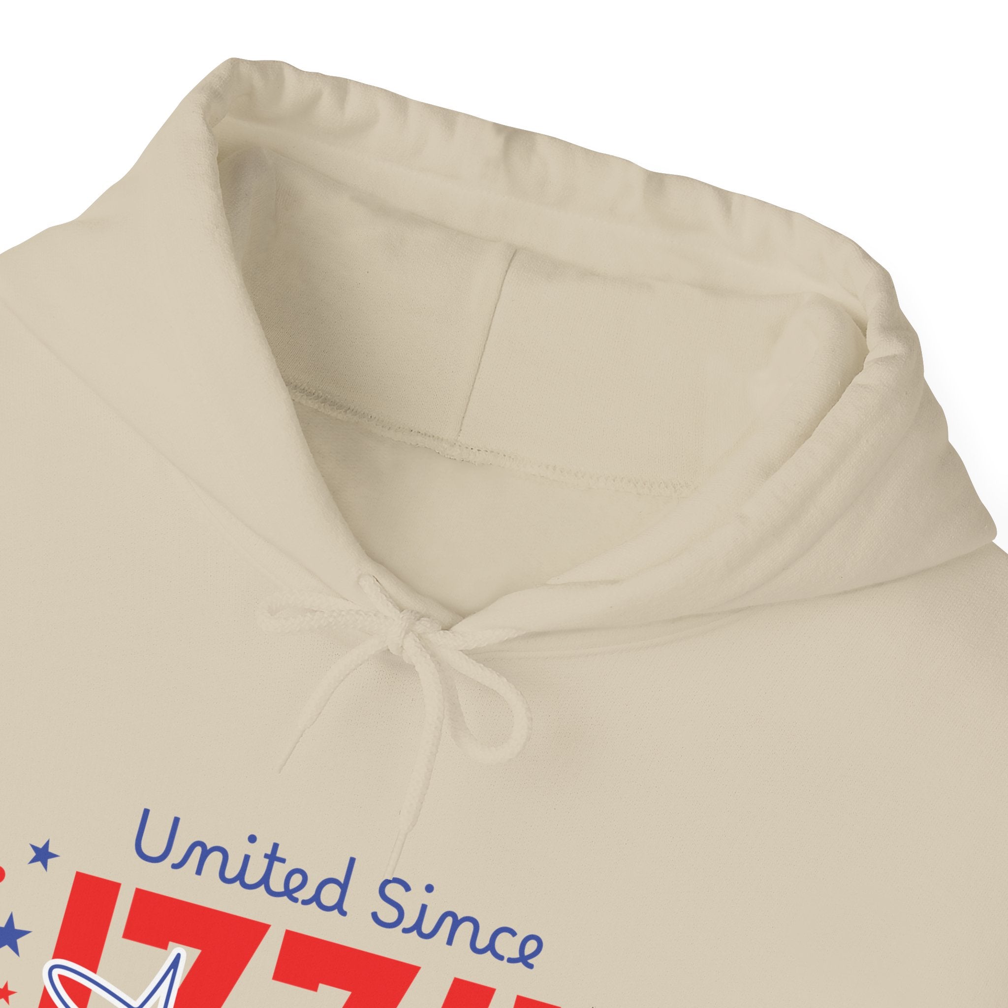 Patriotic Hooded Sweatshirt - United Since 1774, Unisex Pullover, 4th of July Gift, Cozy Fall Apparel, Red White Blue Hoodie