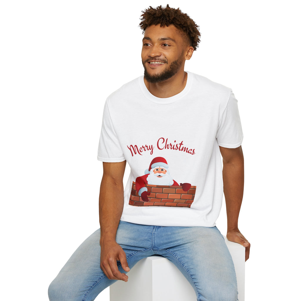 Merry Christmas Santa T-Shirt, Holiday Tee, Unisex Christmas Top, Festive Shirt, Gift for Him/Her, Family Reunion Apparel