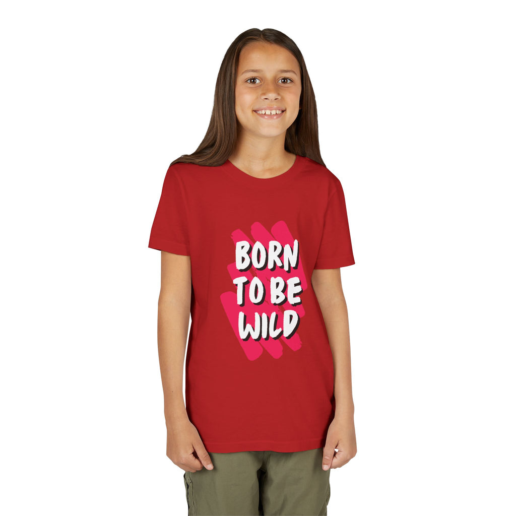 Youth Short Sleeve Tee - Born to Be Wild, Adventure Tee, Kids Casual Shirt, Summer Vibes, Birthday Gift, Fun Playwear