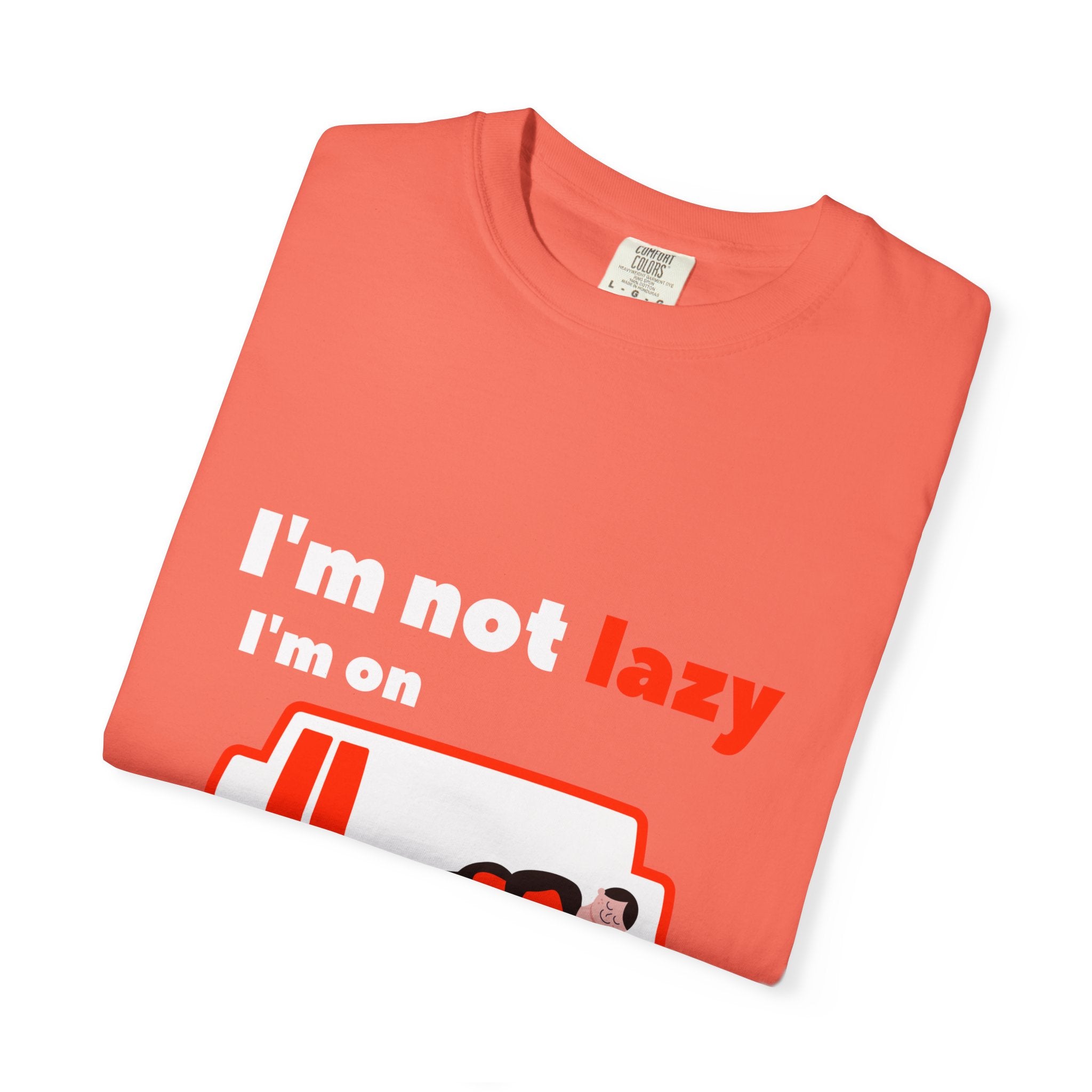 Funny Energy-Saving T-Shirt, Soft Unisex Tee for Relaxed Vibes, Perfect for Lazy Days, Gifts for Friends, Casual Wear
