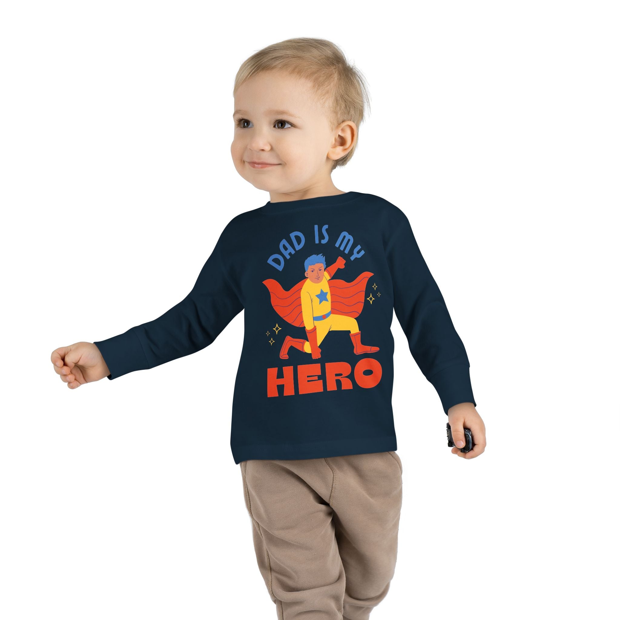 Toddler Long Sleeve Tee – Soft Combed Ringspun Cotton, Durable & Comfortable