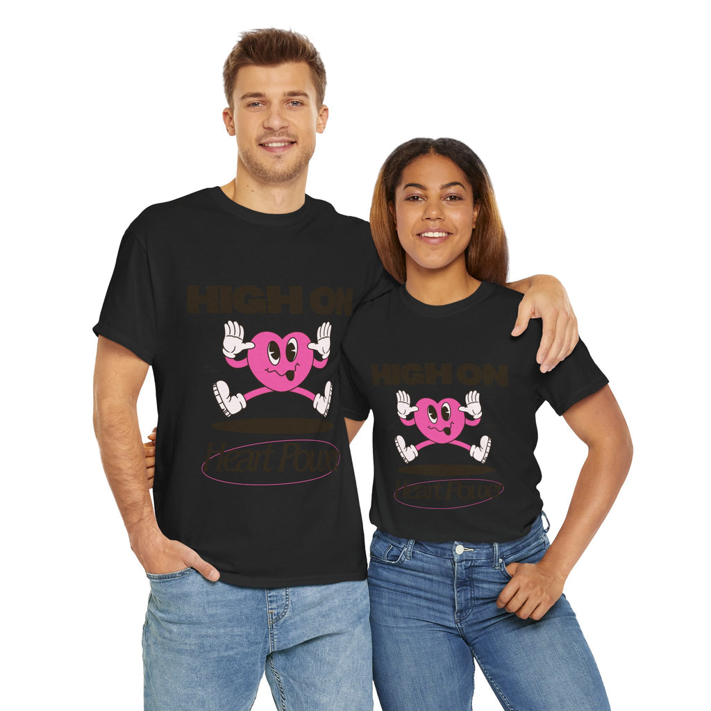 Heart Power Unisex T-Shirt Design | Graphic Tee for Men & Women | Streetwear Aesthetic T-Shirt