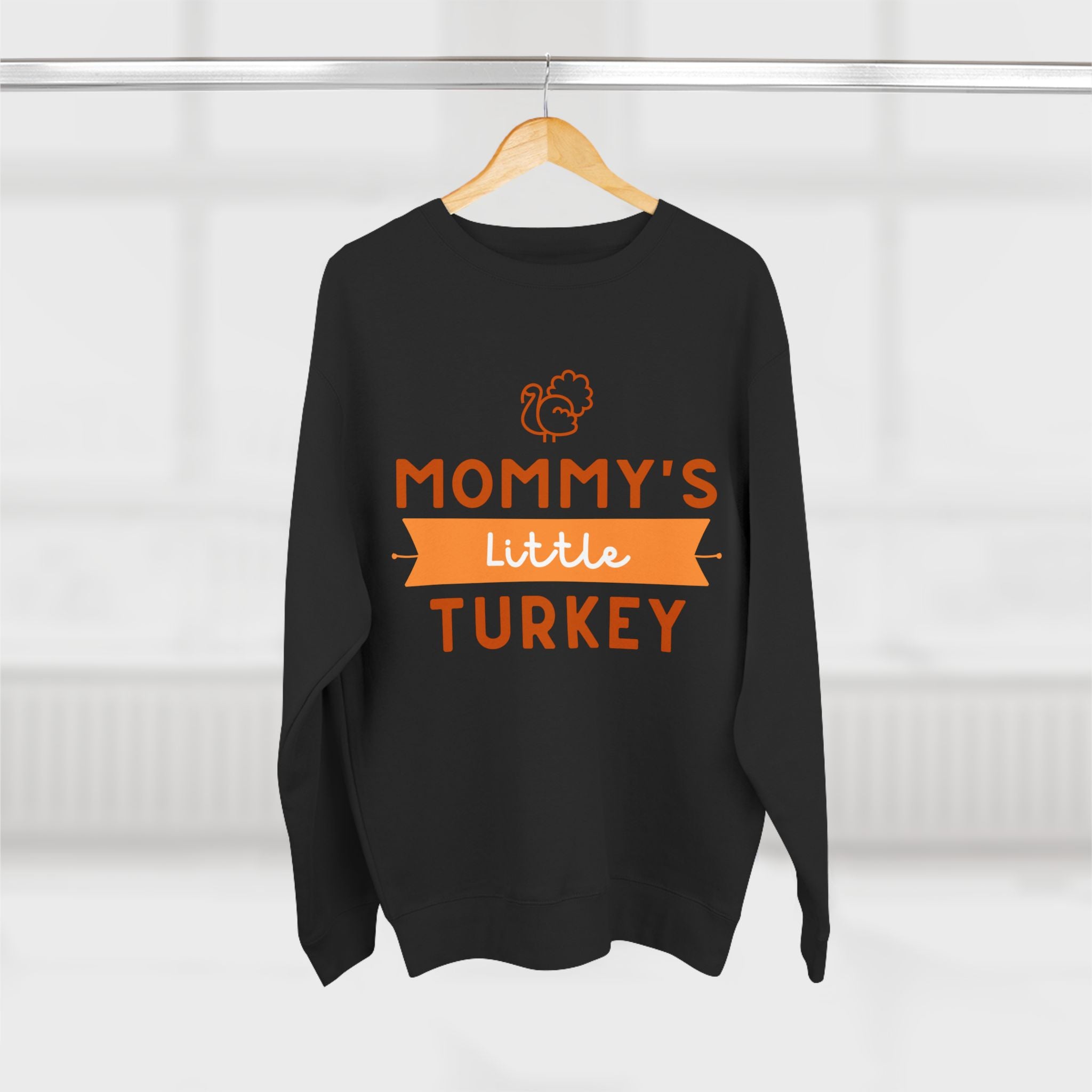 Mommy's Little Turkey Sweatshirt, Thanksgiving Sweater, Family Holiday Outfit, Unisex Crewneck, Festive Fall Apparel