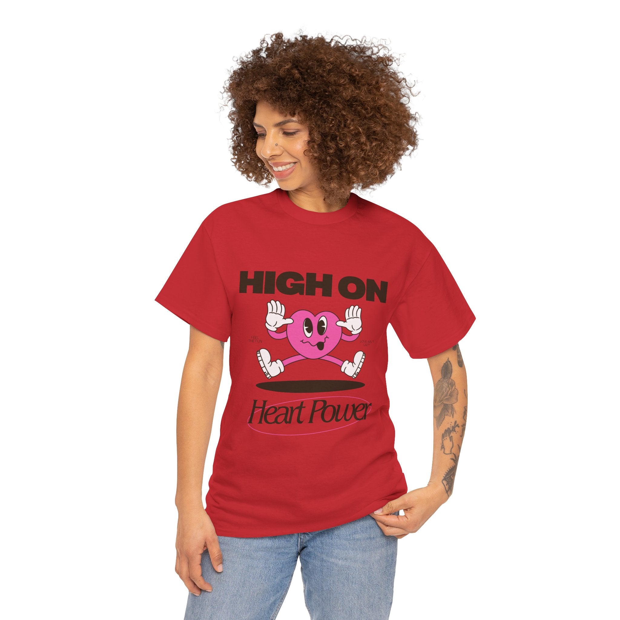 Heart Power Unisex T-Shirt Design | Graphic Tee for Men & Women | Streetwear Aesthetic T-Shirt