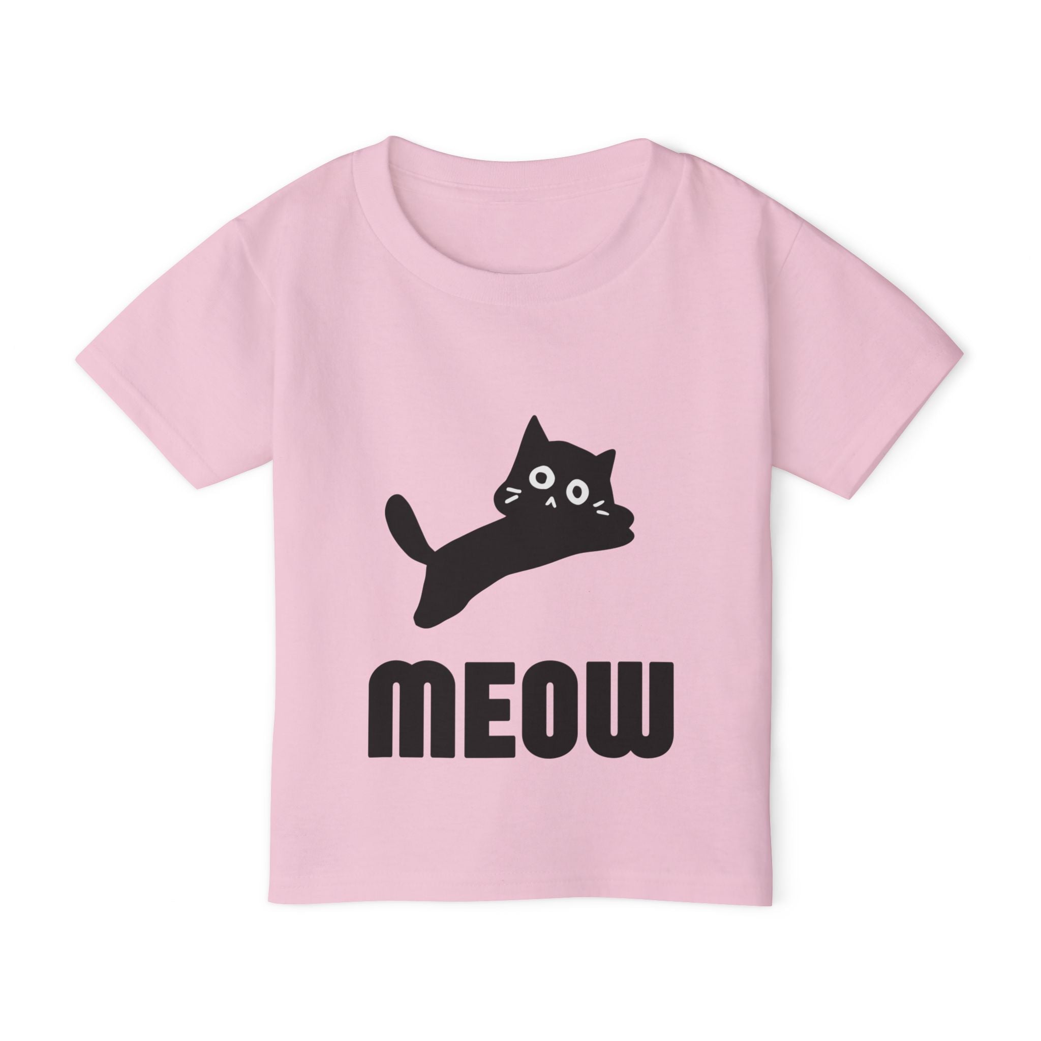 Cute Cat Meow Toddler T-shirt - Fun Kids Tee, Cat Lover Gift, Playful Outfit, Birthday Present, Everyday Wear