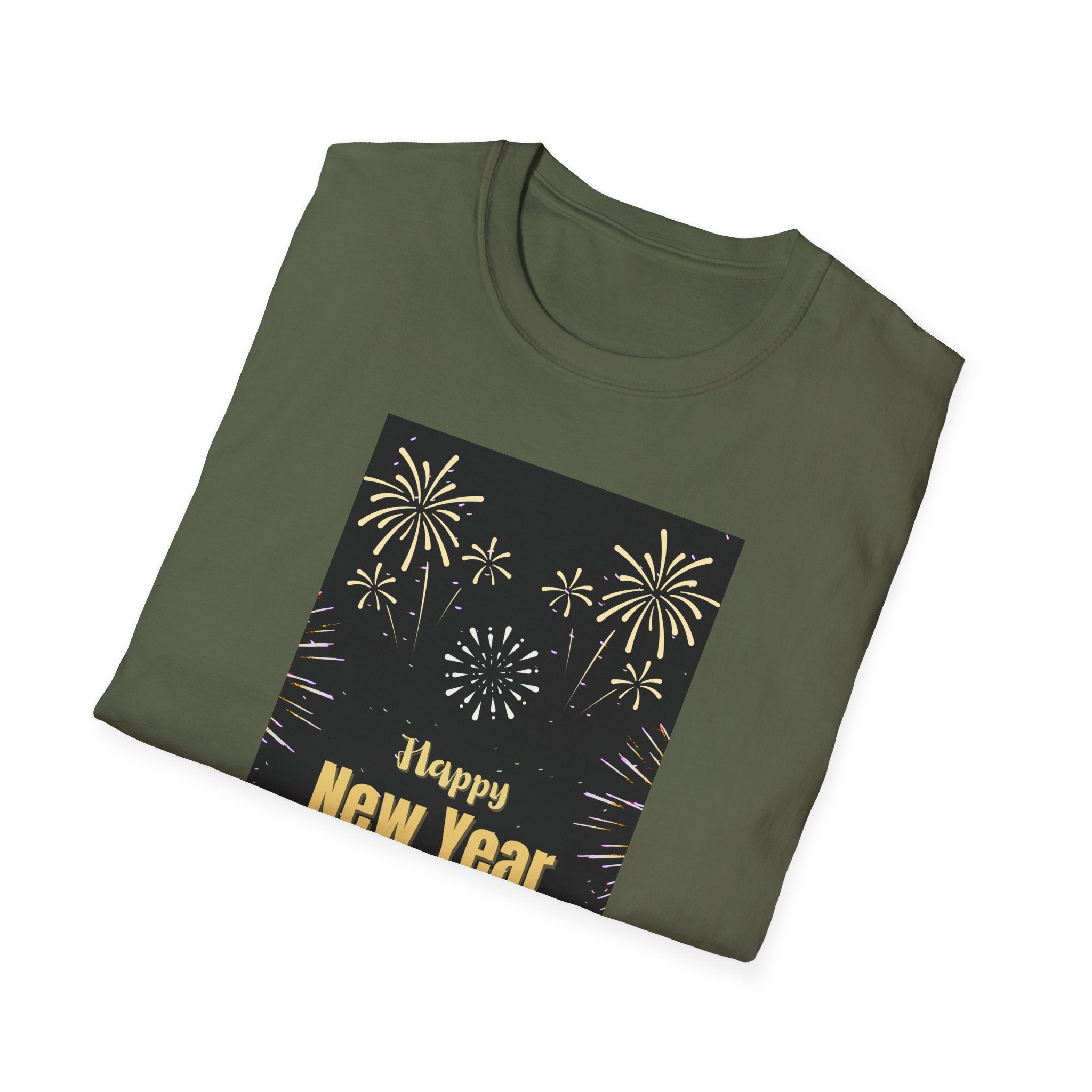 Happy New Year 2026 Unisex Softstyle T-Shirt, New Year Celebration Tee, Unisex Graphic Shirt, Festive Apparel, Holiday Gift