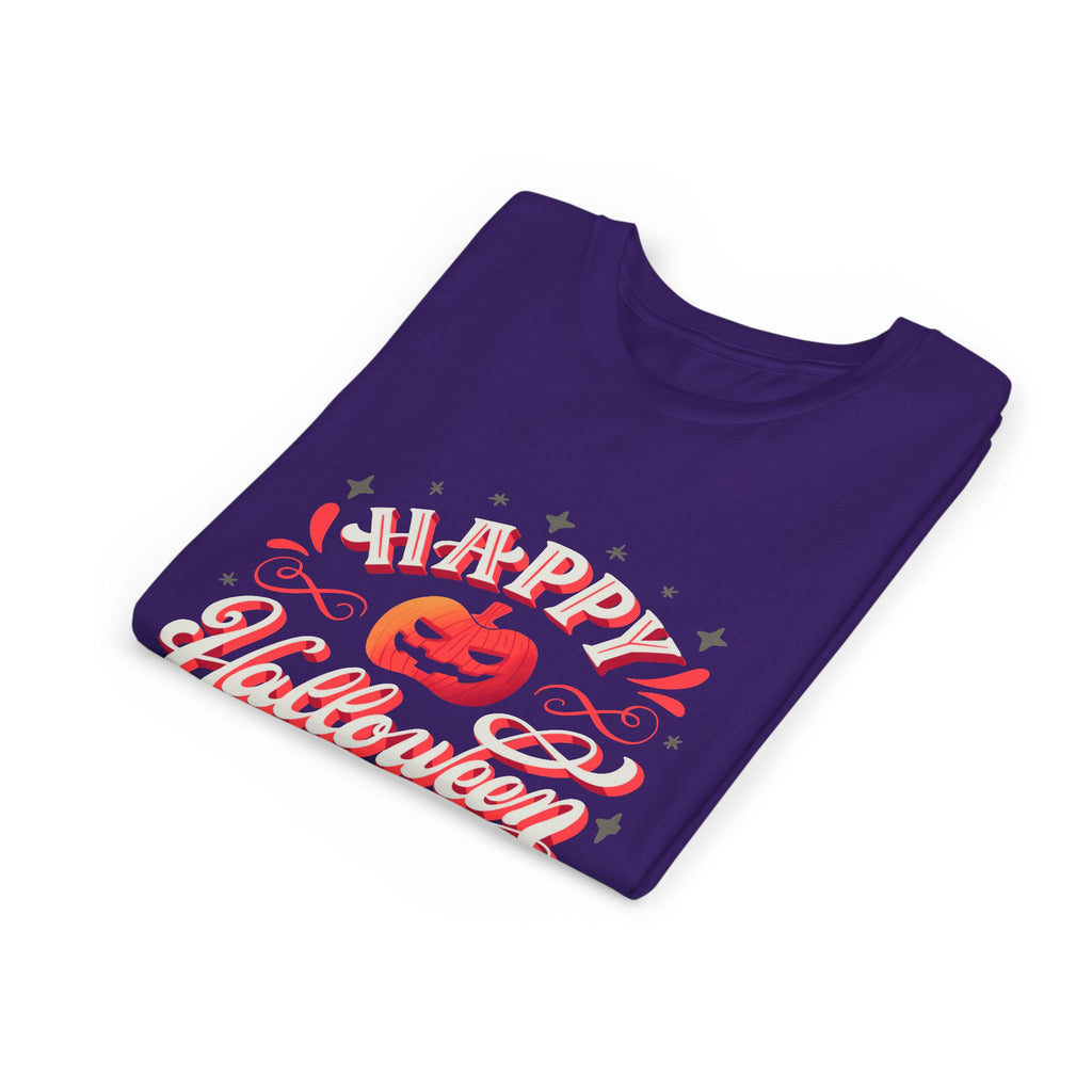 Halloween Youth Short Sleeve Tee, Kids Halloween T-Shirt, Pumpkin Graphic Tee, Spooky Season Clothes, Trick or Treat Shirt