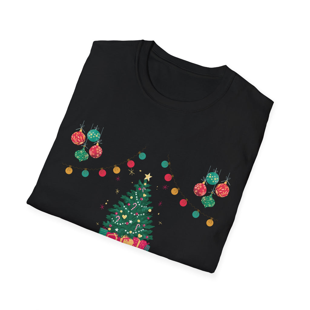 Merry Christmas Unisex T-Shirt, Festive Tee, Holiday Apparel, Winter Gift, Cozy Christmas Style, Unisex Softstyle Shirt
