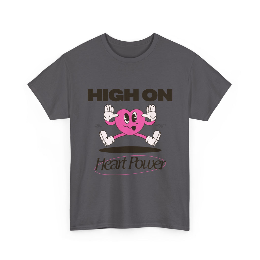 Heart Power Unisex T-Shirt Design | Graphic Tee for Men & Women | Streetwear Aesthetic T-Shirt
