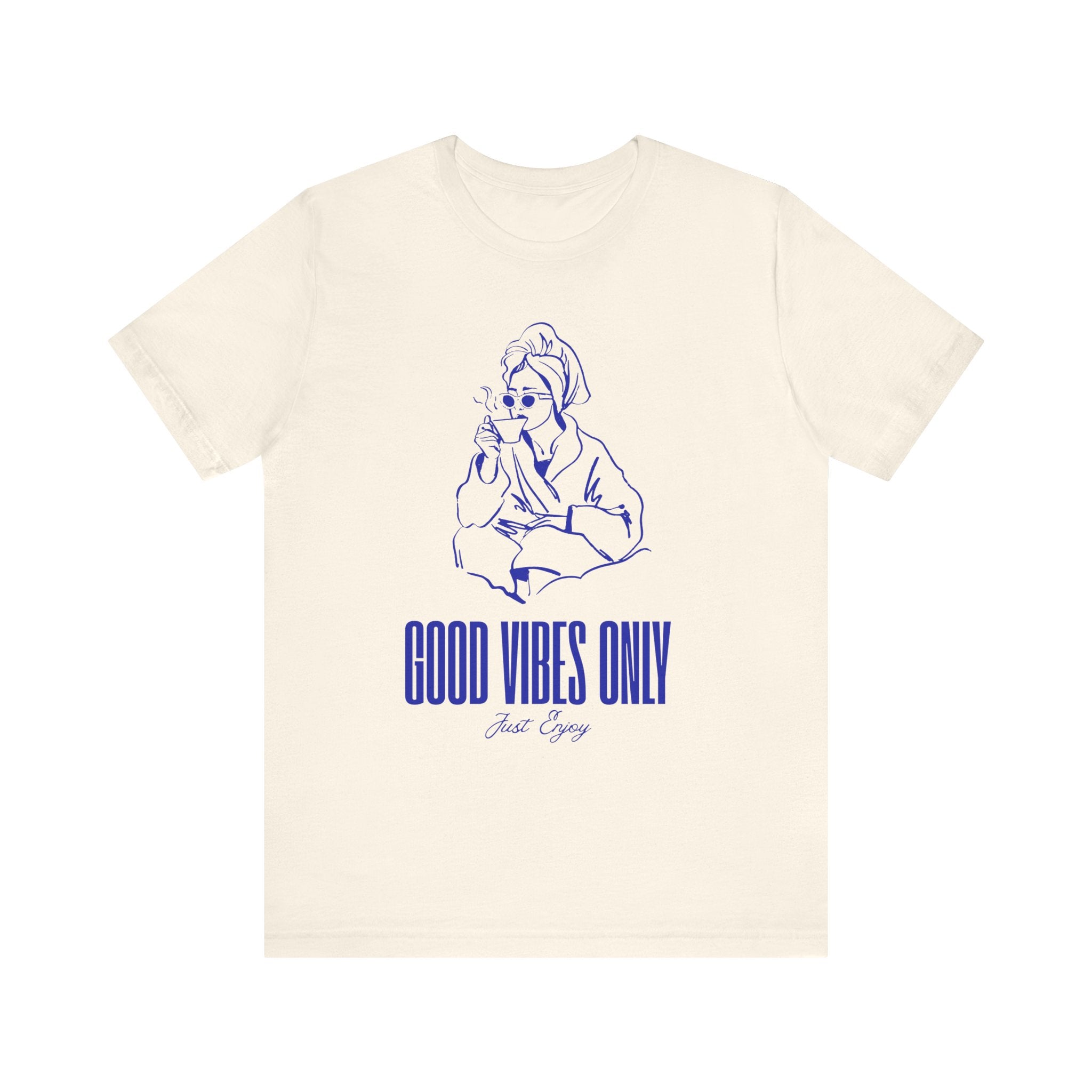 Good Vibes Only Unisex Jersey Tee - Relaxed Fit, Casual Outing, Gift for Friend, Positive Energy Shirt, Summer Wear