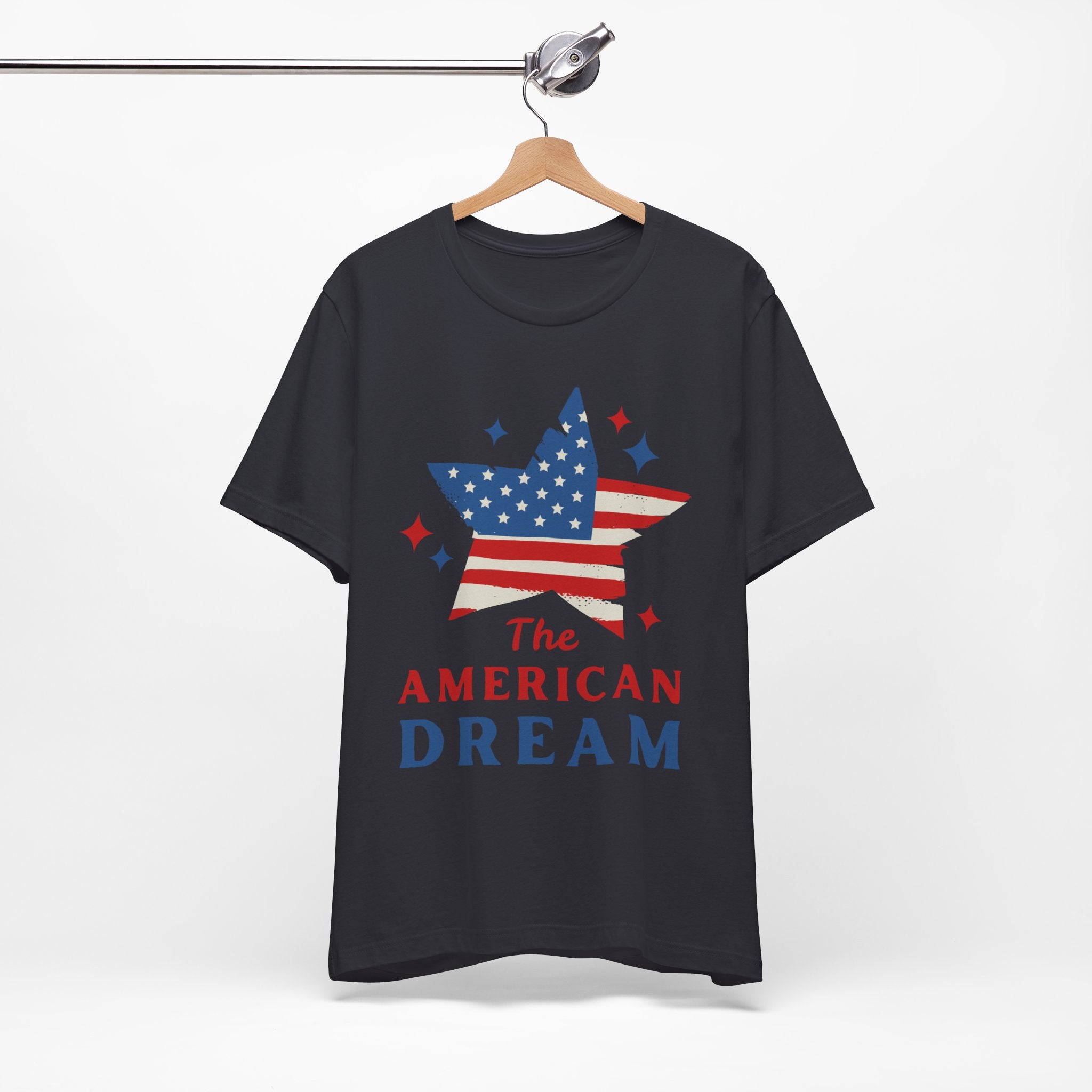Patriotic T-Shirt, Independence Day Tee, American Dream Shirt, 4th of July Outfit, Stars and Stripes Tee Shirt
